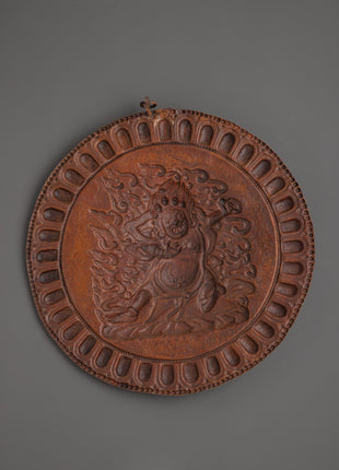 Mahakala Bernagchen Wall Hanging | Fierce Protector Deity Tibetan Buddhist Decor