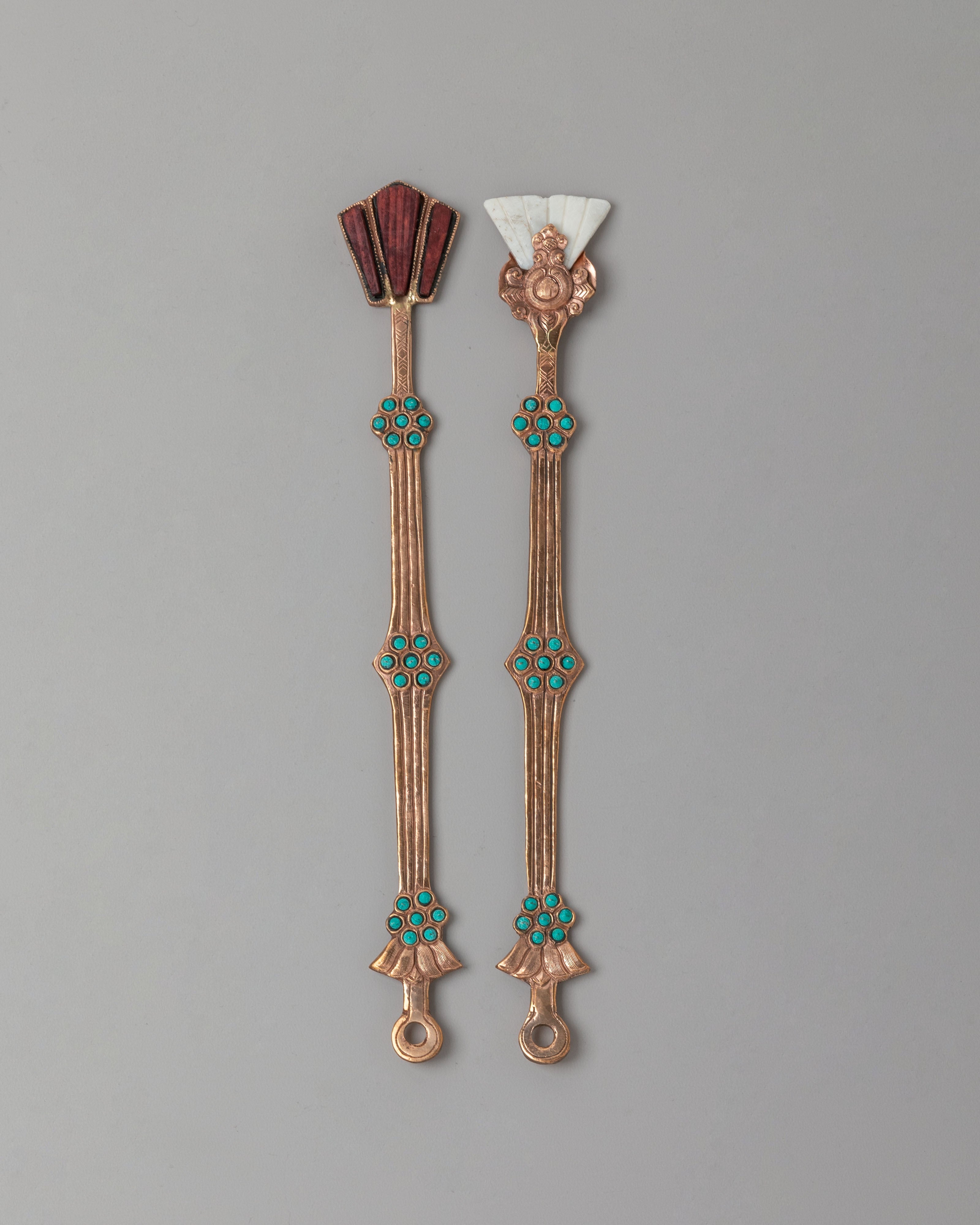 Sacred Tibetan Ritual Tools Set | Handcrafted Altar Tools for Spiritual Practice