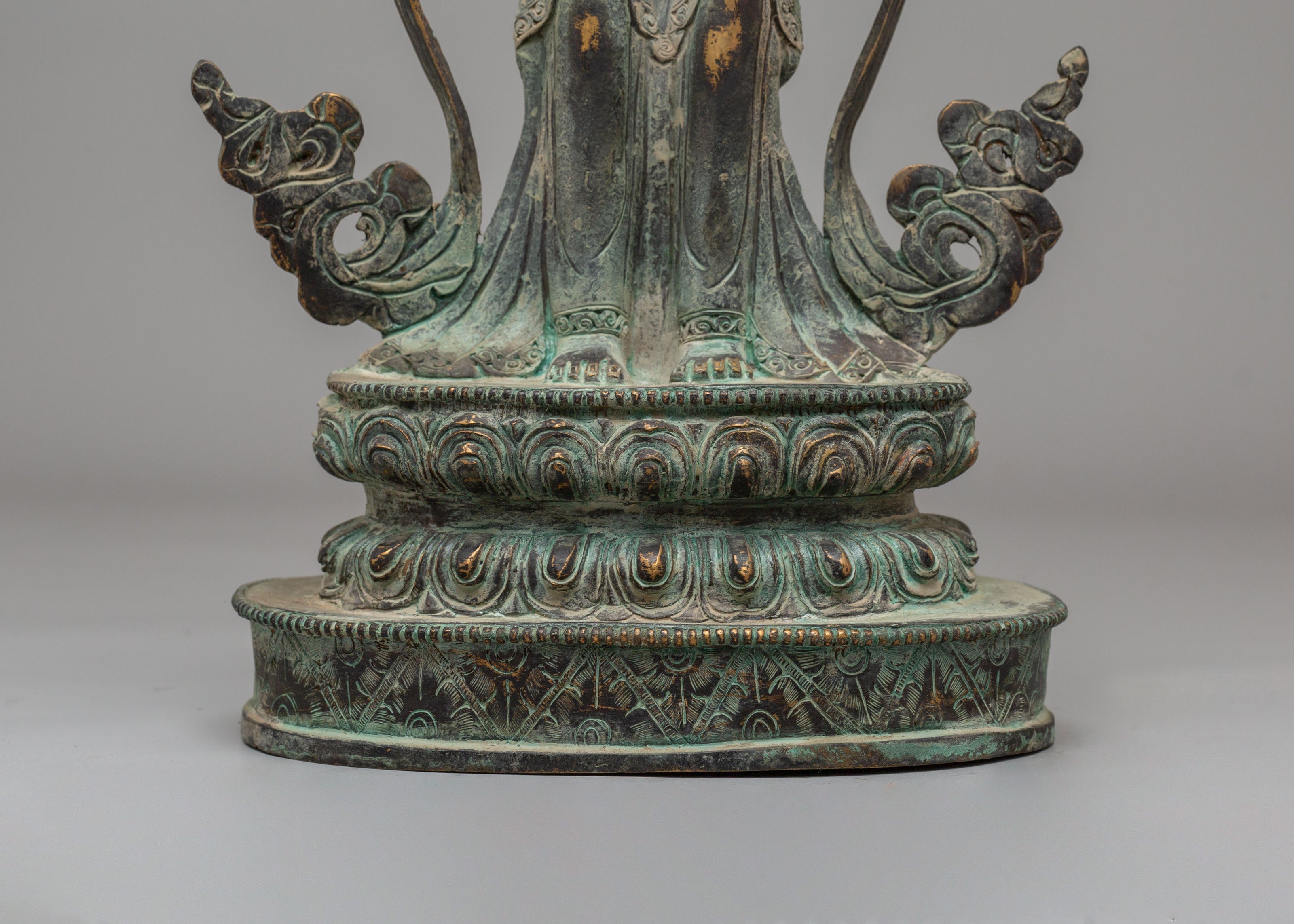 Traditional Siddhaikavira Manjushri Figurine | Spiritual Sculpture for Meditation
