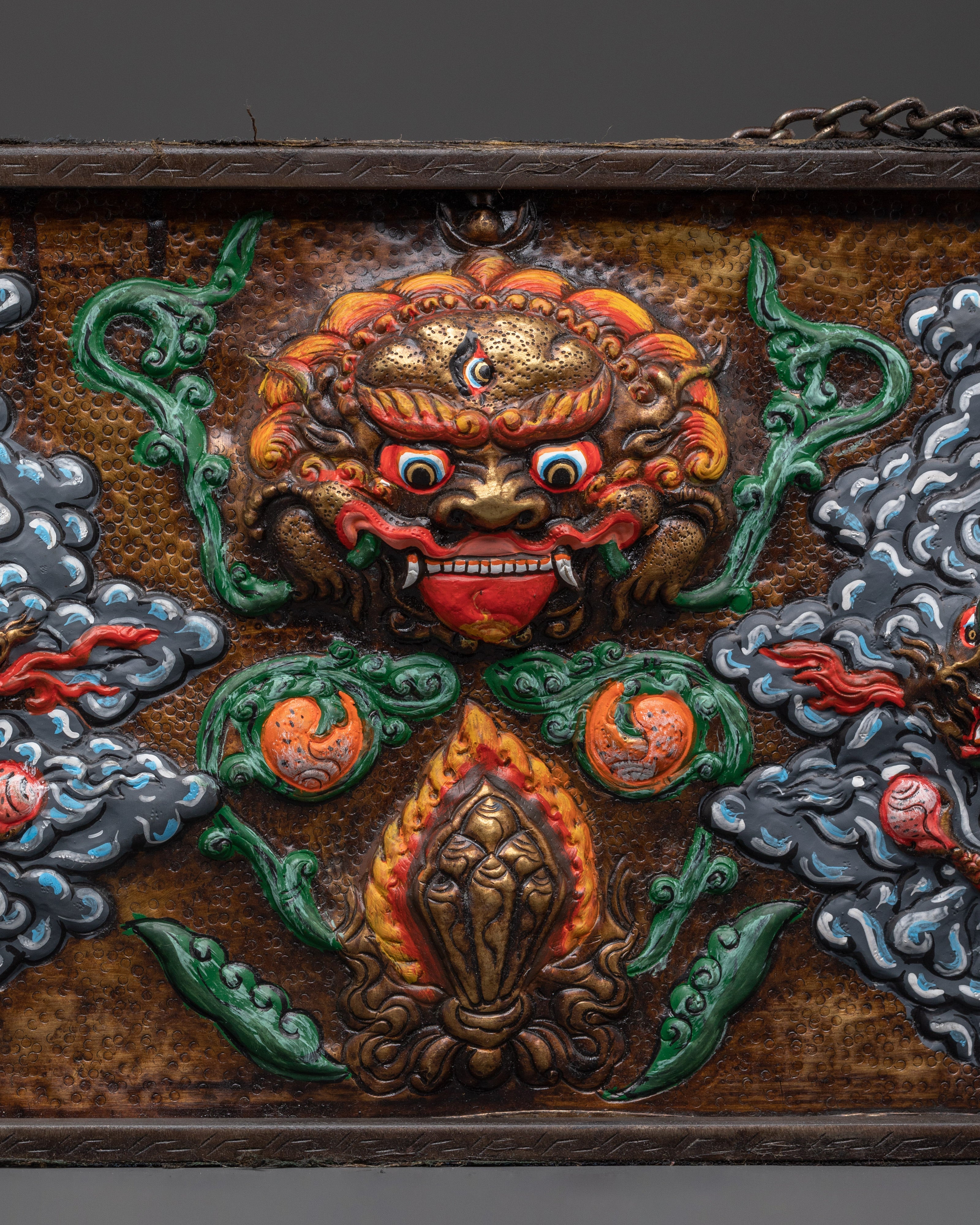 Handcrafted Sacred Wall Hanging | Tibetan Ritual Home Decor