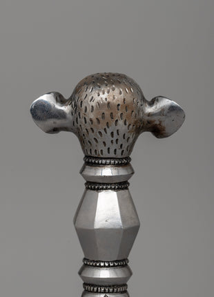 Hand-Carved Iron Elephant-Headed Phurba for Ritual Use |  Spiritual Practices