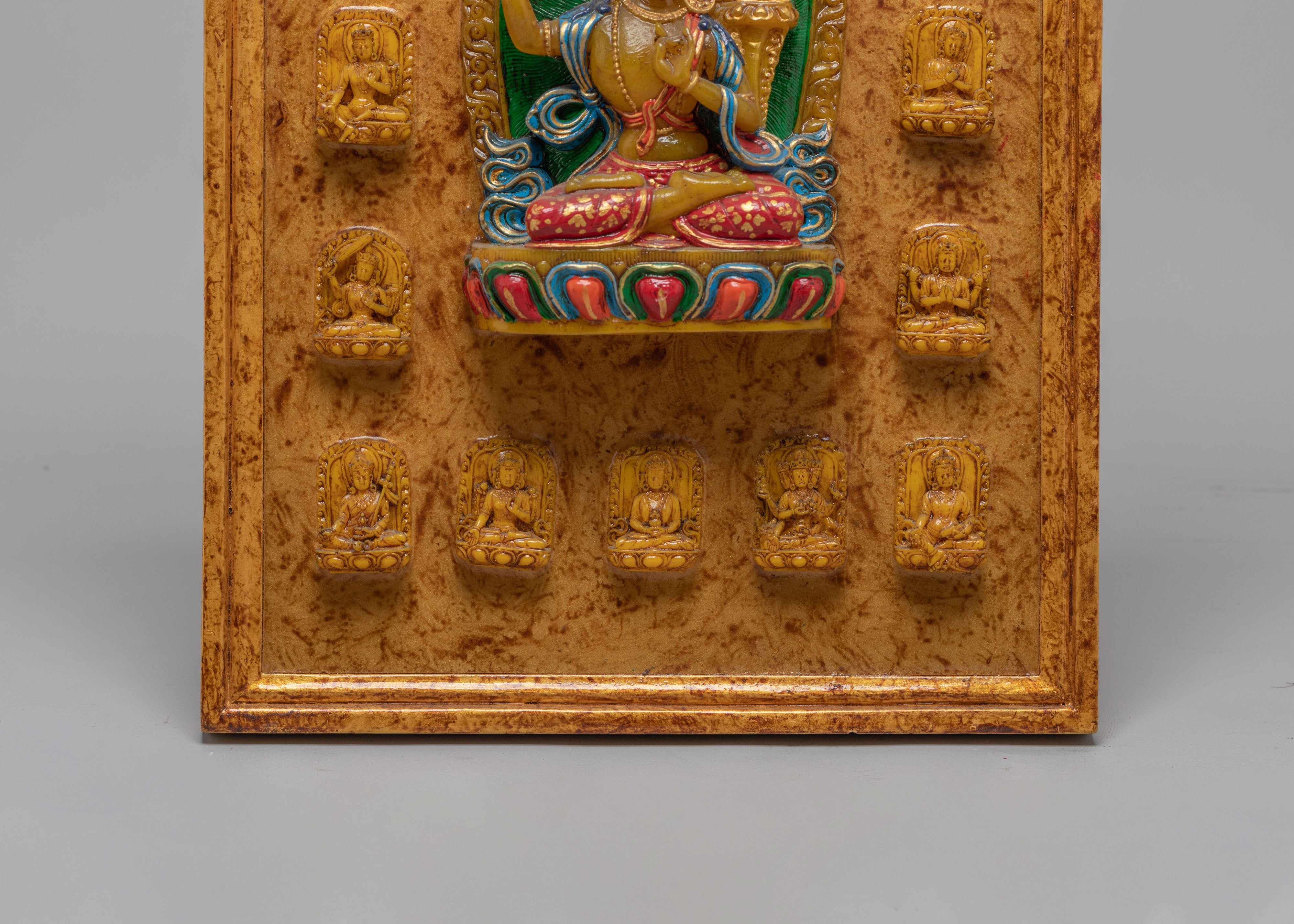 Sacred Wall Hanging Buddhist Deities | Stone Dust Epoxy Binding