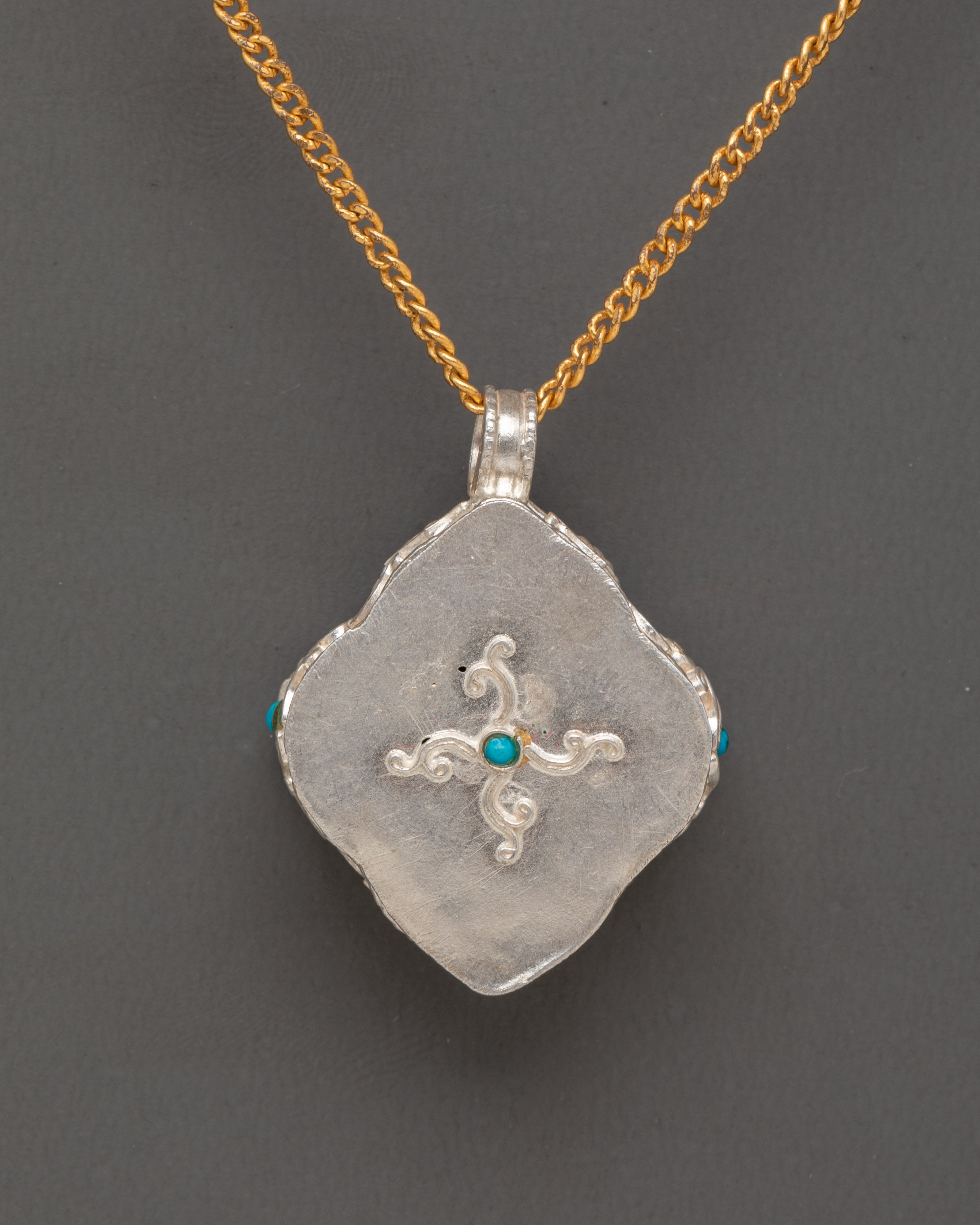 Handcrafted 98% Silver Jatukam Locket Pendant | Sacred Protection Talisman Jewelry