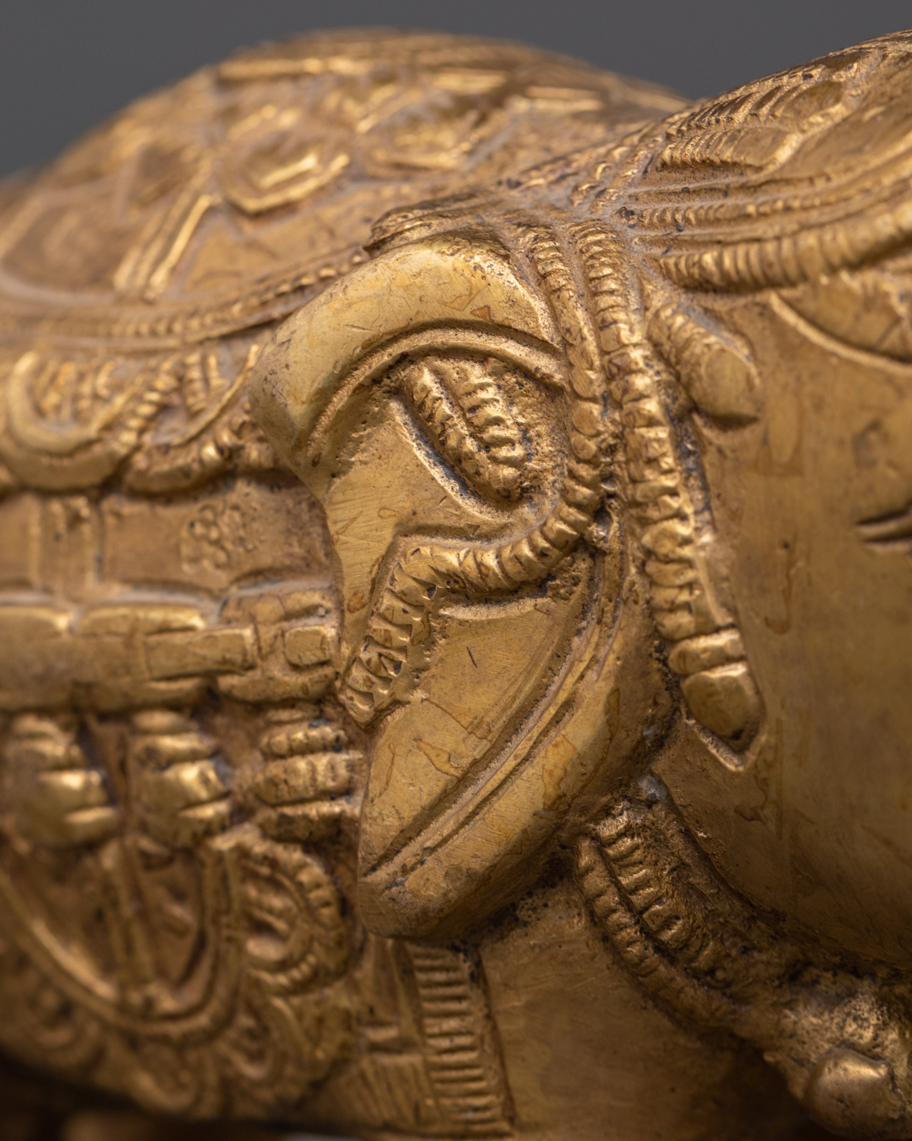 Decorative Elephant Statue | Handmade Brass Elephant Figurine for Home Decor