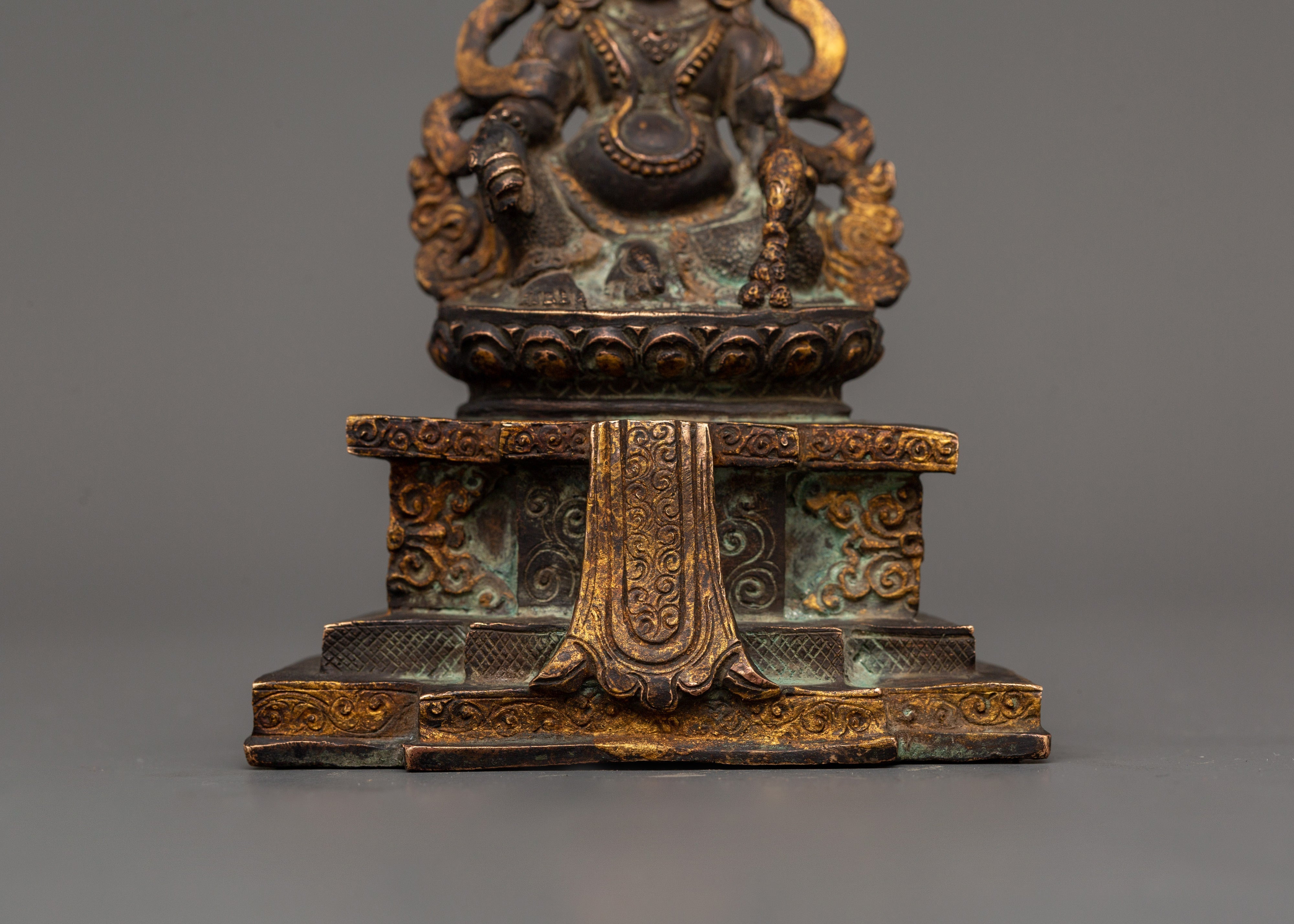 Dzambhala Tibetan Buddhist Wealth Deity Statue | Symbol for Wealth and Prosperity