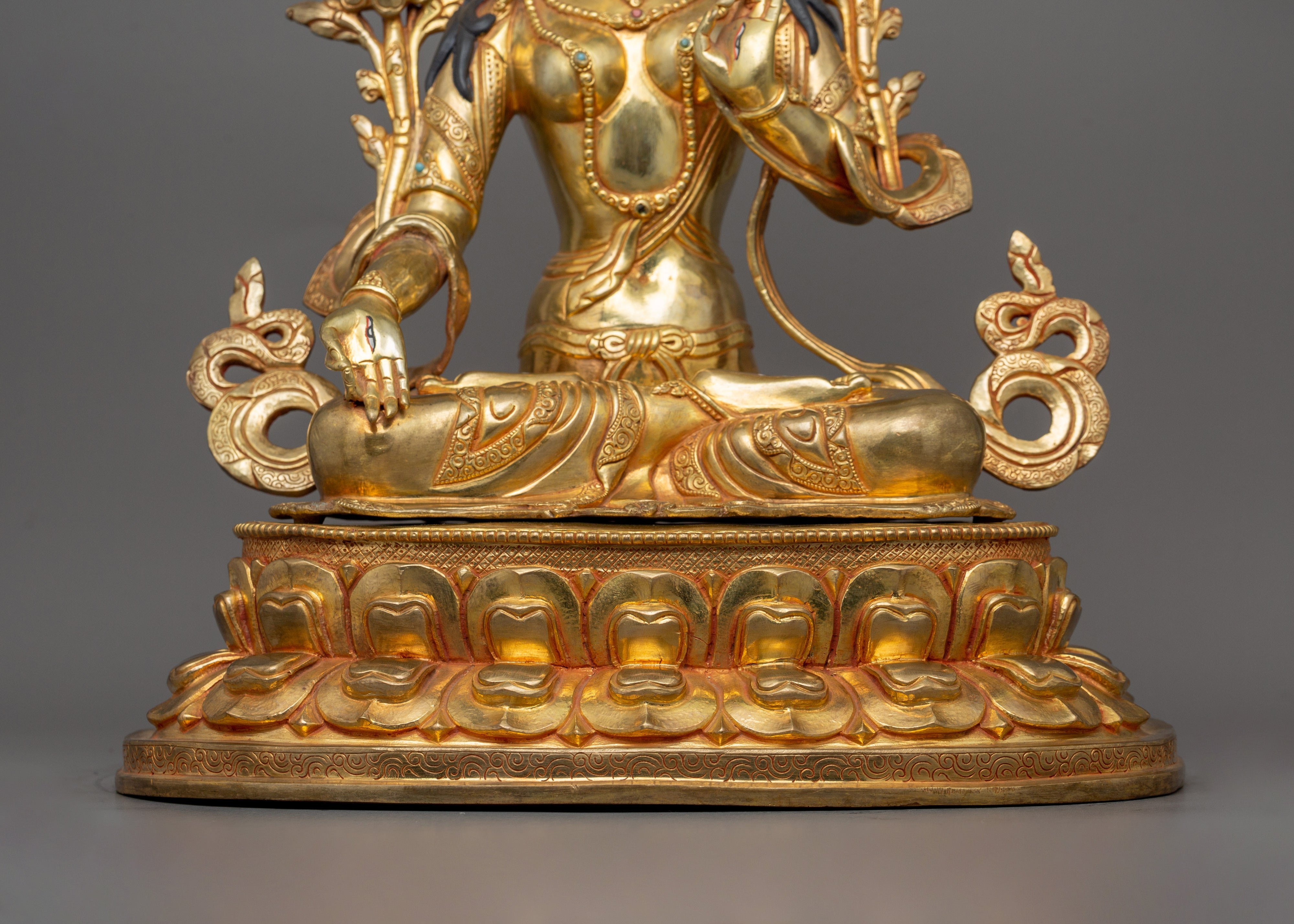 Himalayan Statue of Seven Eyed White Tara | Handcrafted Sita Tara Statue