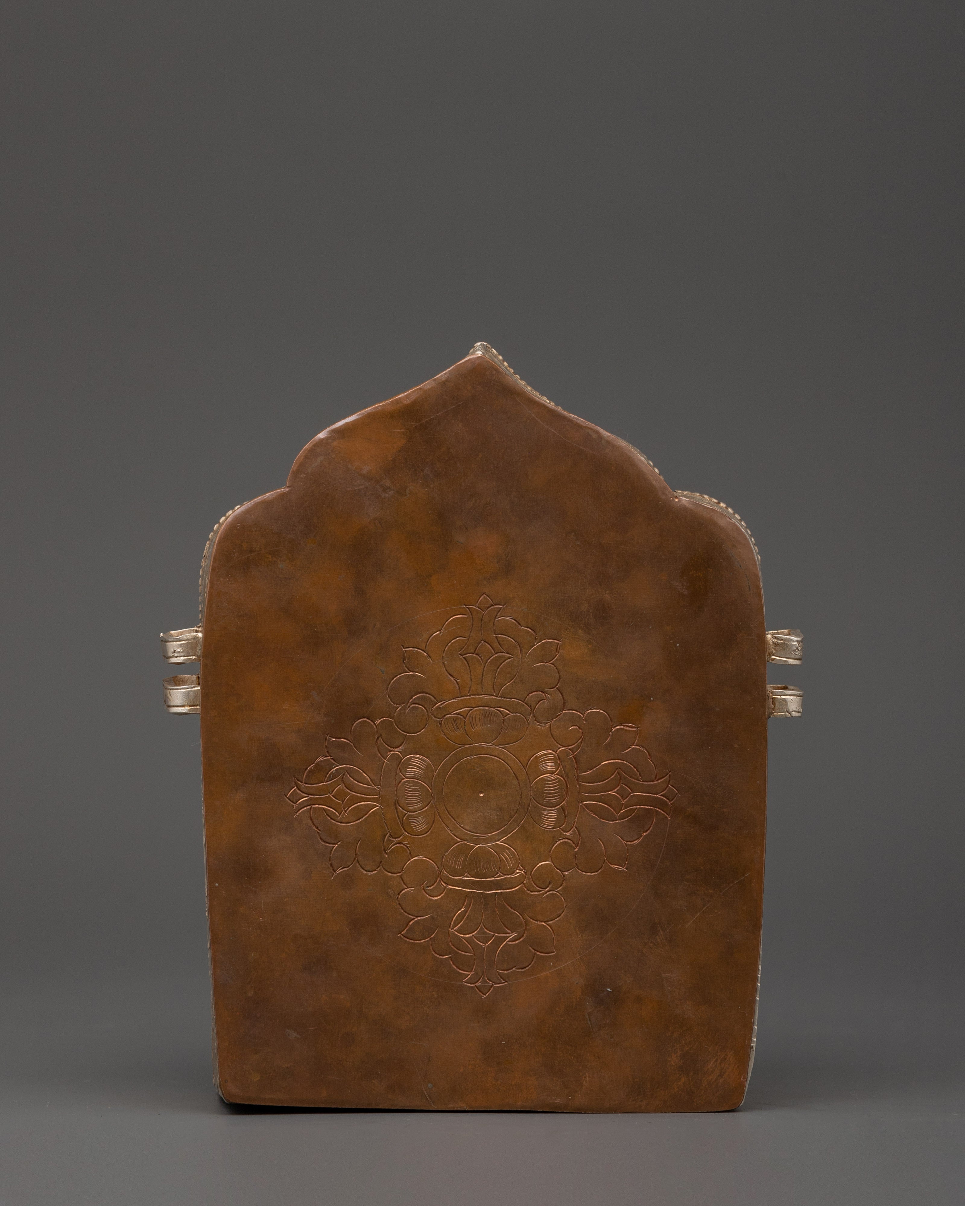 Ghau Box with Eight Auspicious Symbols | Tibetan Sacred Treasure Box