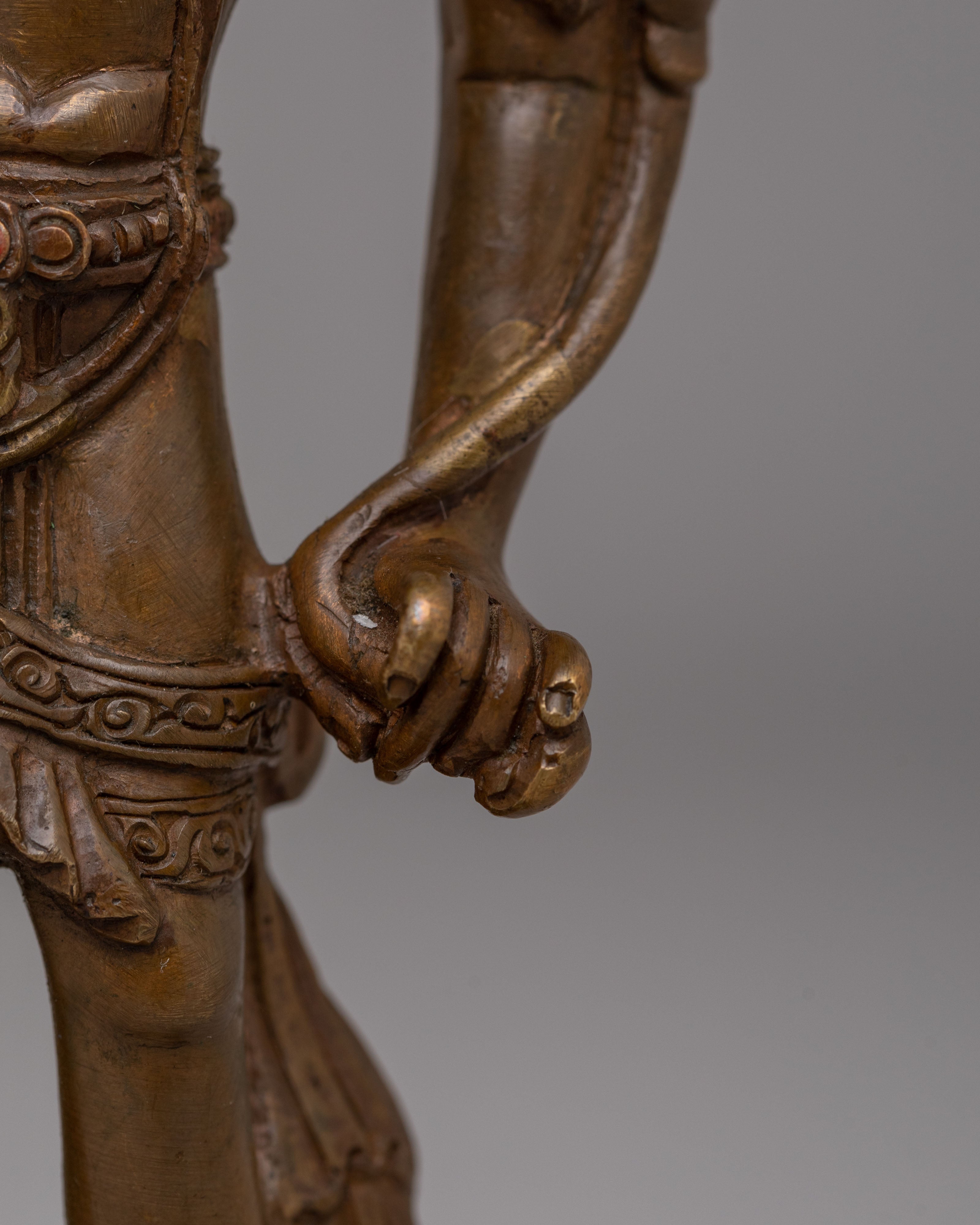 Bodhisattva Deity Lokeshwor Statue | Traditional Buddhist Art