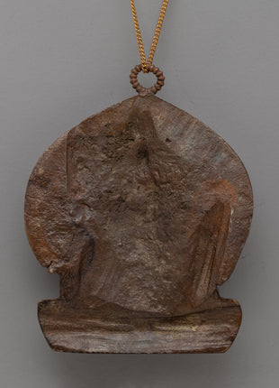 Oxidized Brass Guru Rinpoche Locket | Meditation and Prosperity