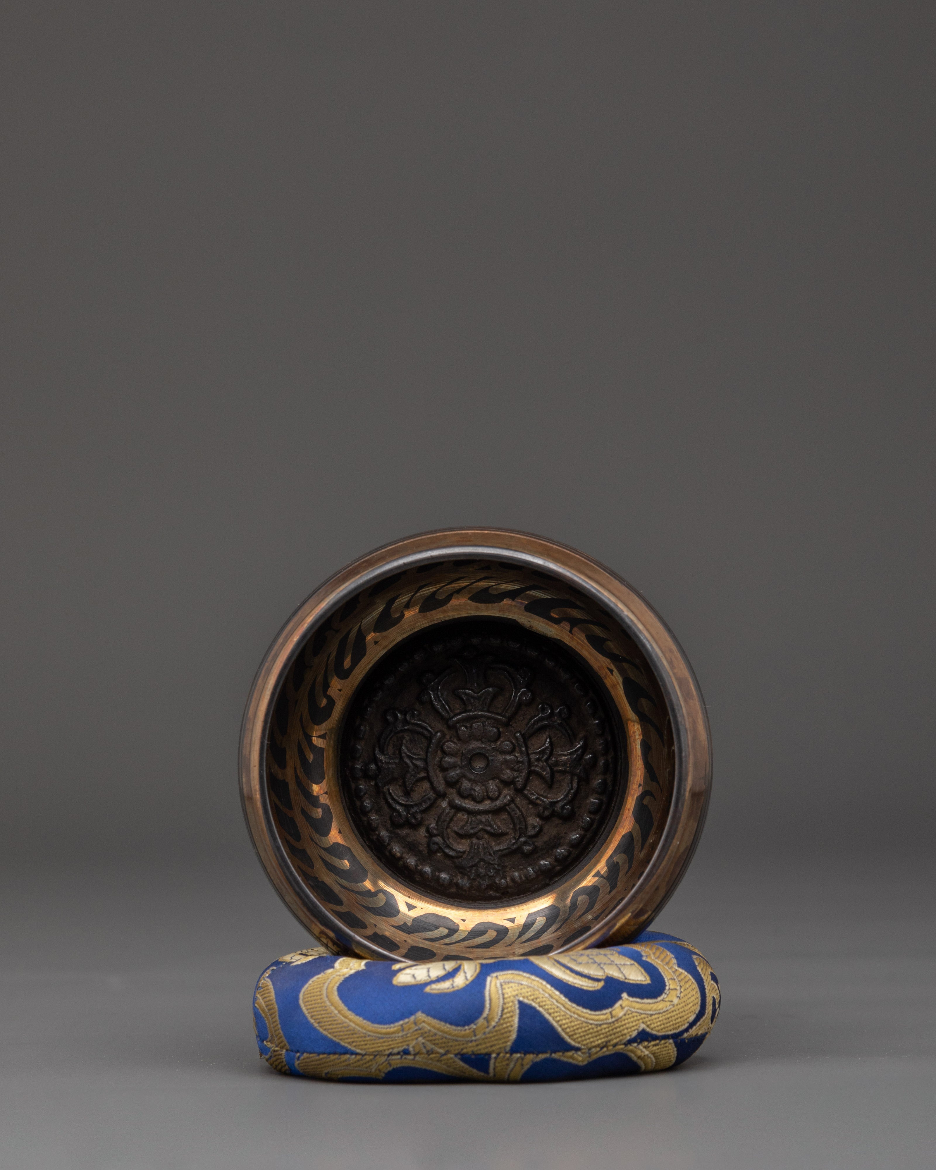 Handcrafted Bronze Singing Bowl |  Sound Healing Bowl with Stick for Meditation