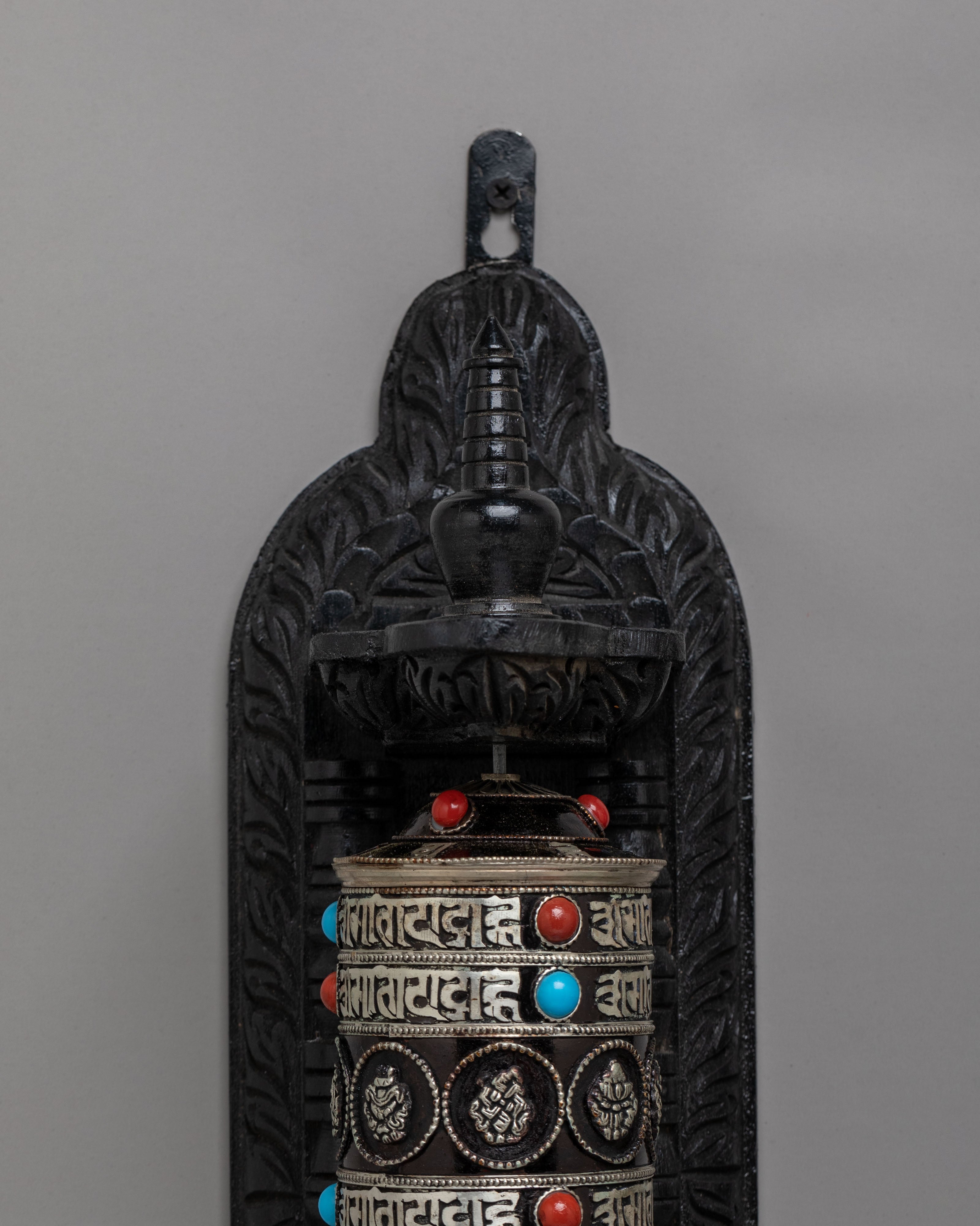 Handcrafted Sacred Prayer Wheel | Tibetan Buddhist Ritual Artifact