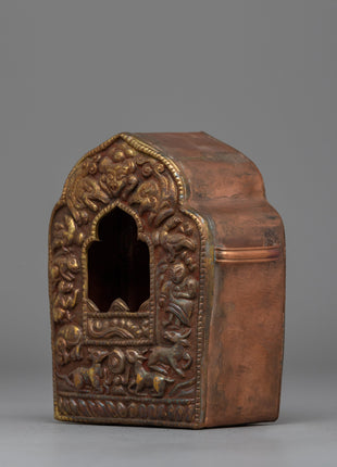 Exquisite Buddhist Ghau Box | Tibetan Prayer Box for Rituals and Spiritual Use