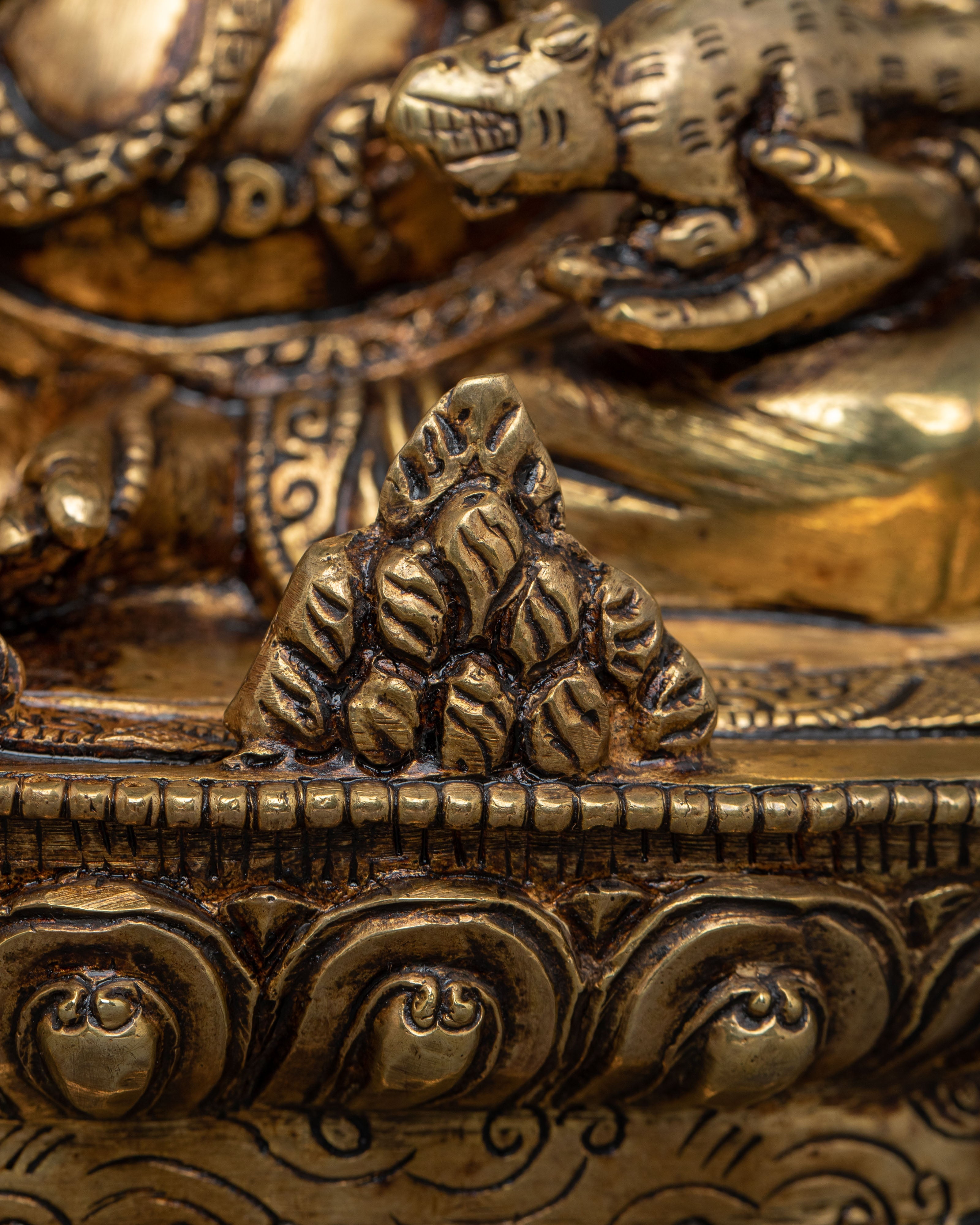 Golden Wealth Deity Dzambhala Statue | The Lord of Abundance