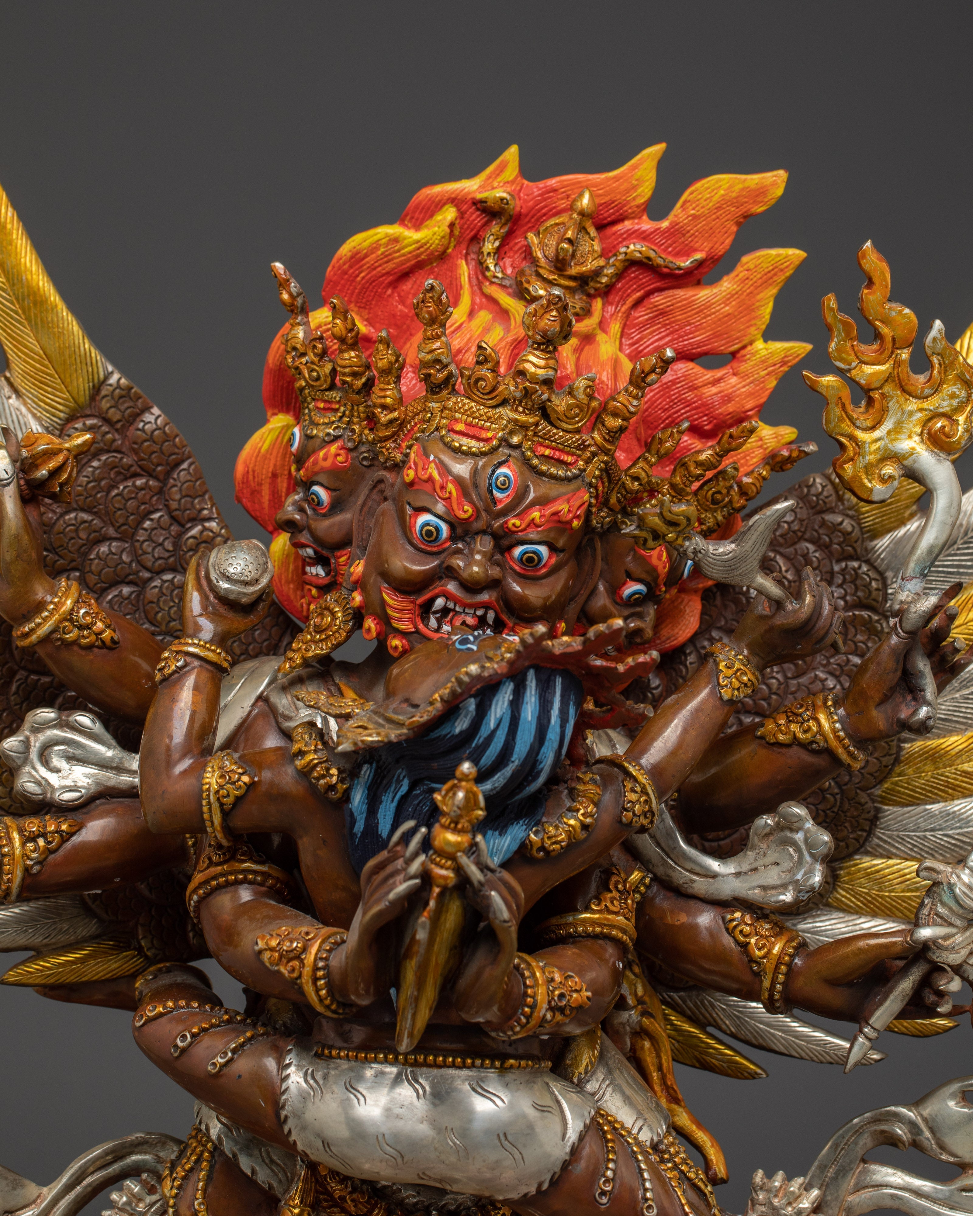Tibetan Deity Vajrakilaya Statue | Wrathful Deity of Tibetan Buddhism