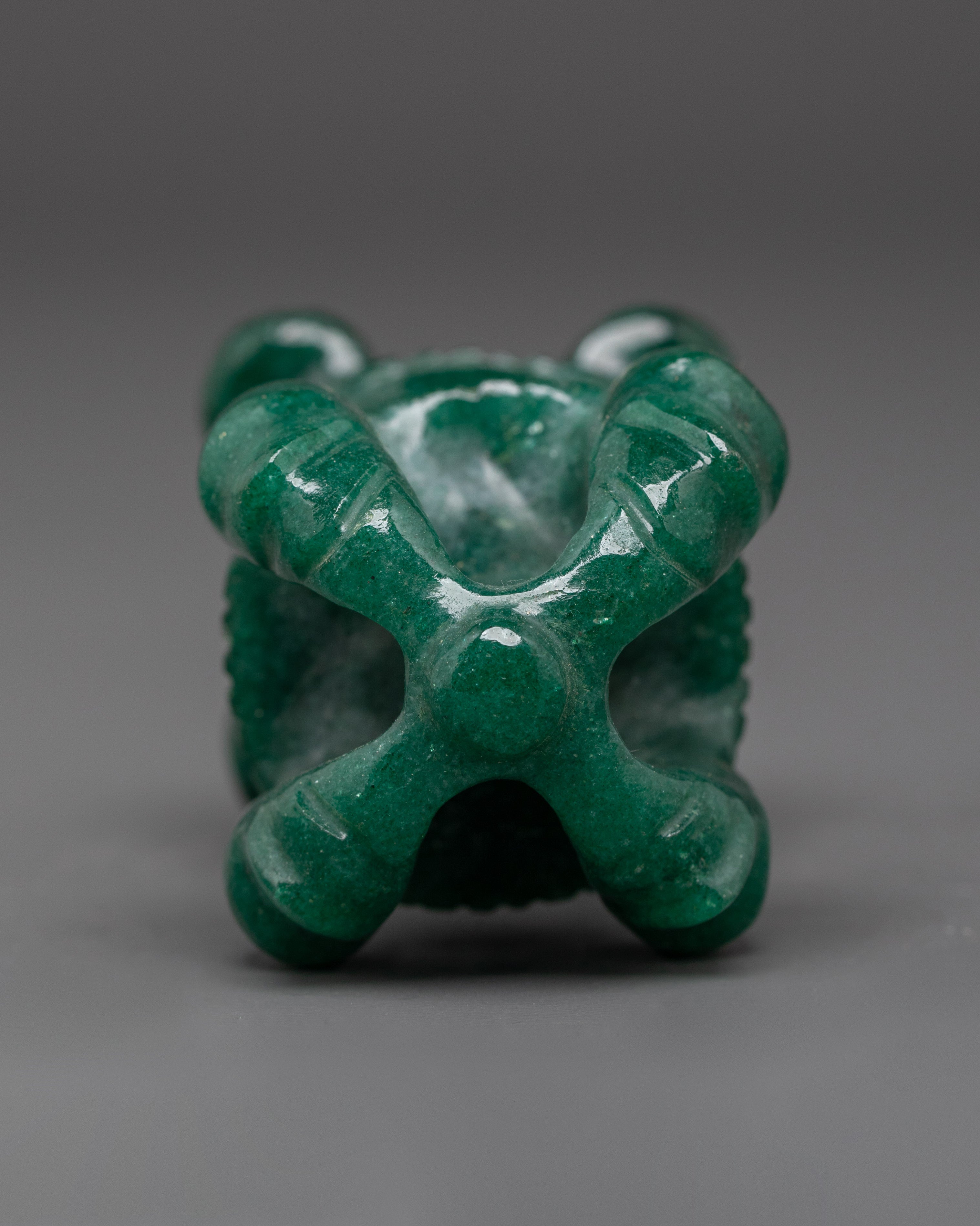Spiritual Green Vajra | Tibetan Ritual Tool for Spiritual Practices