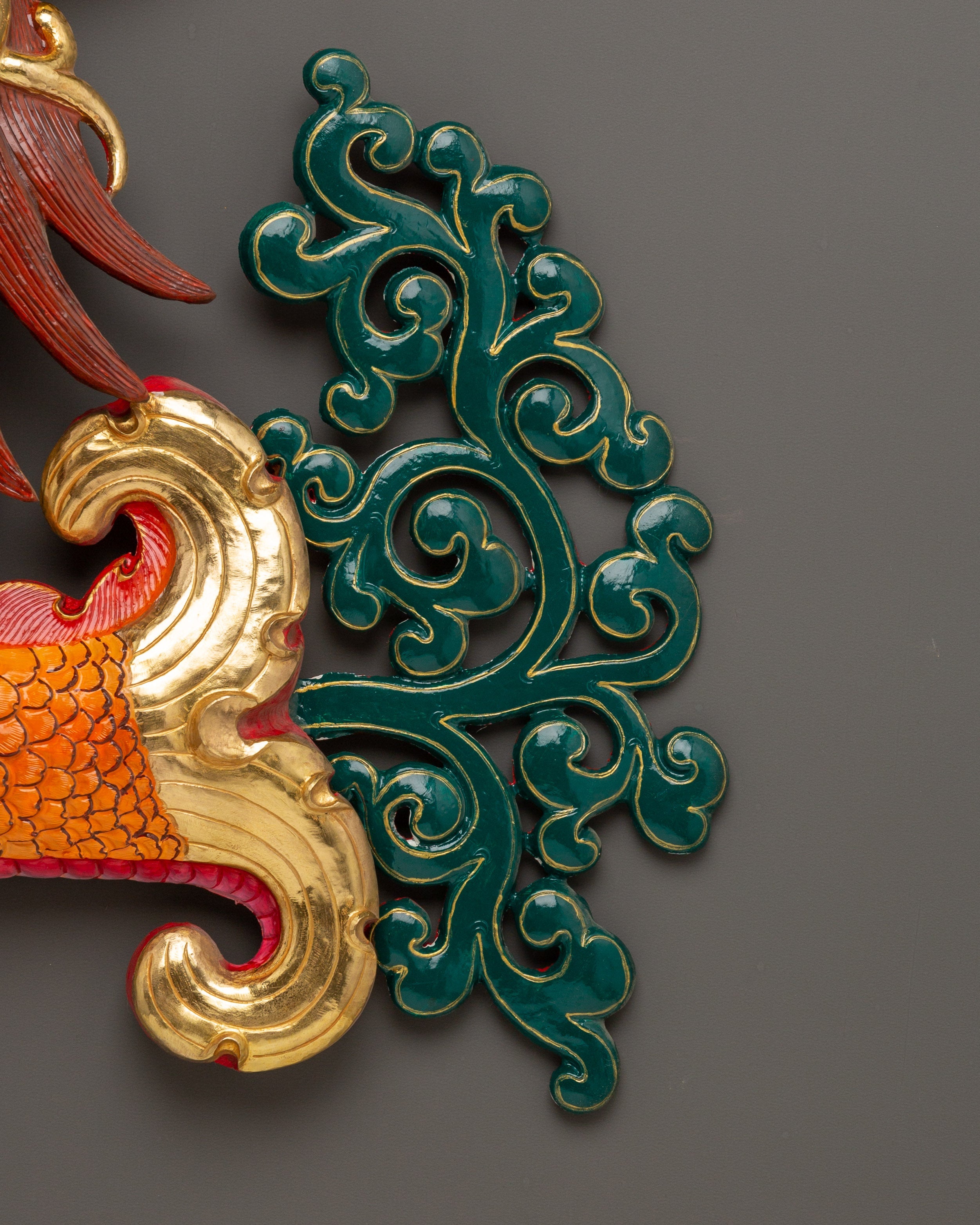 Gold Plated Dragon Wall Hanging Set | Symbol of Power & Prosperity