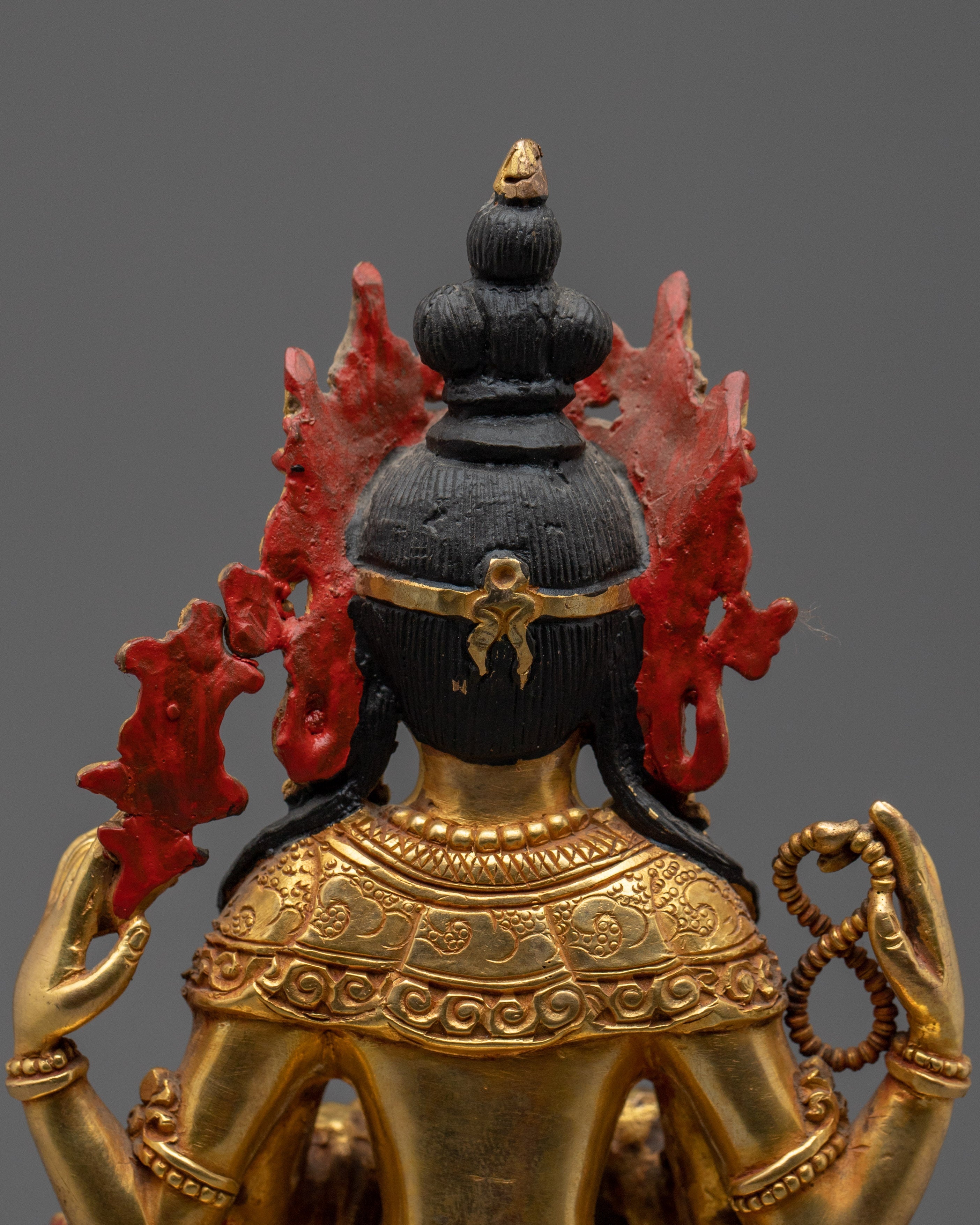 Chenrezig with Throne Statue | Bodhisattva of Compassion