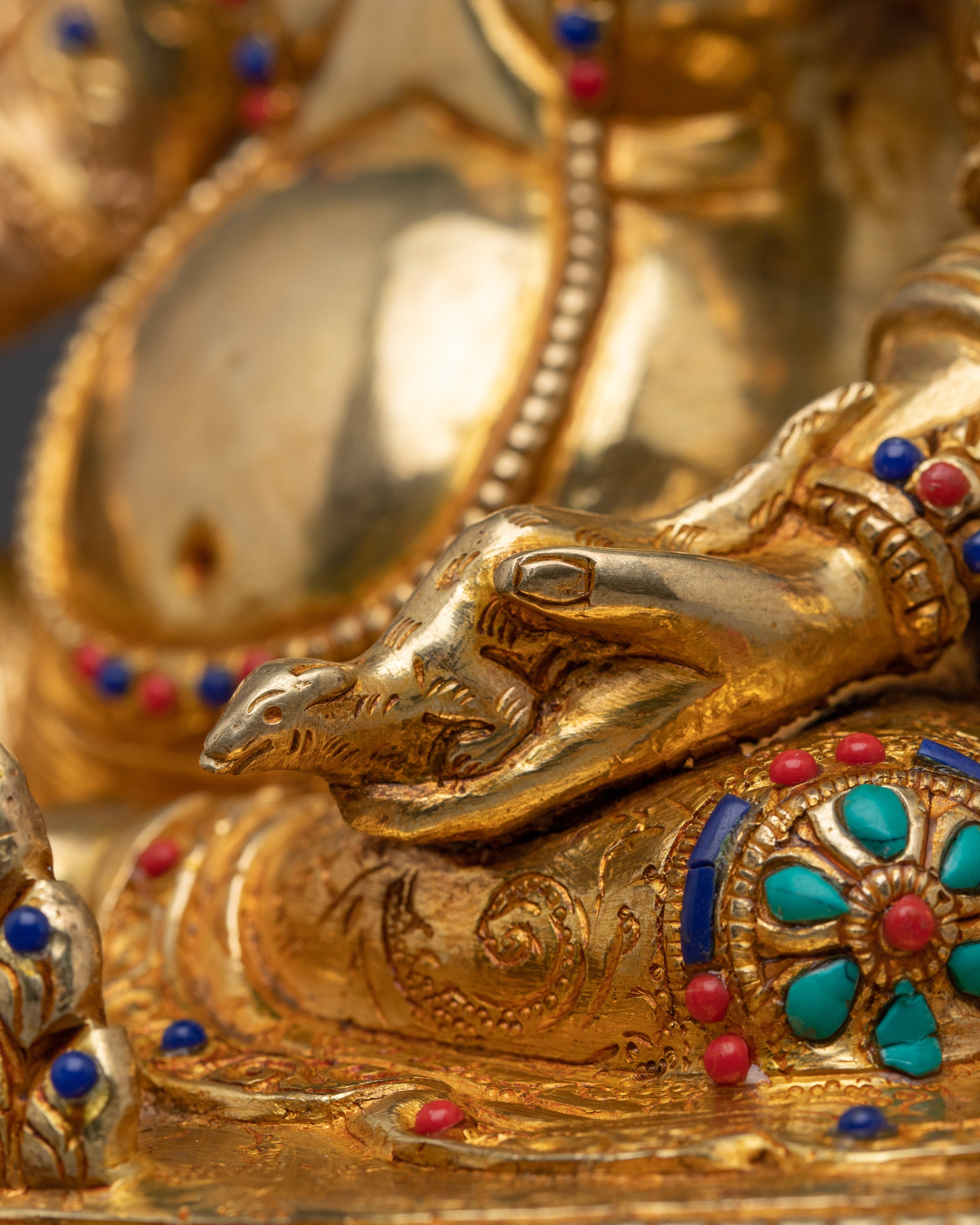 Divine Wealth Guardian Dzambhala Sculpture | Symbol of Abundance