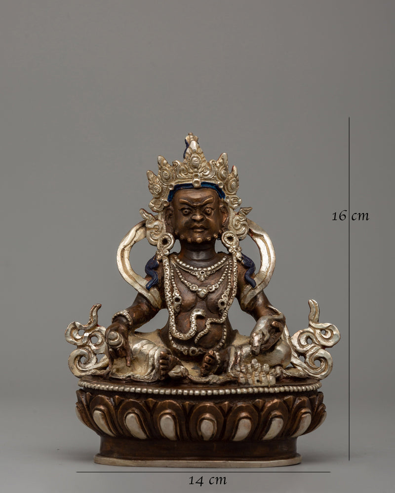 Oxidized Dzambhala Statue | The Buddhist Wealth Deity