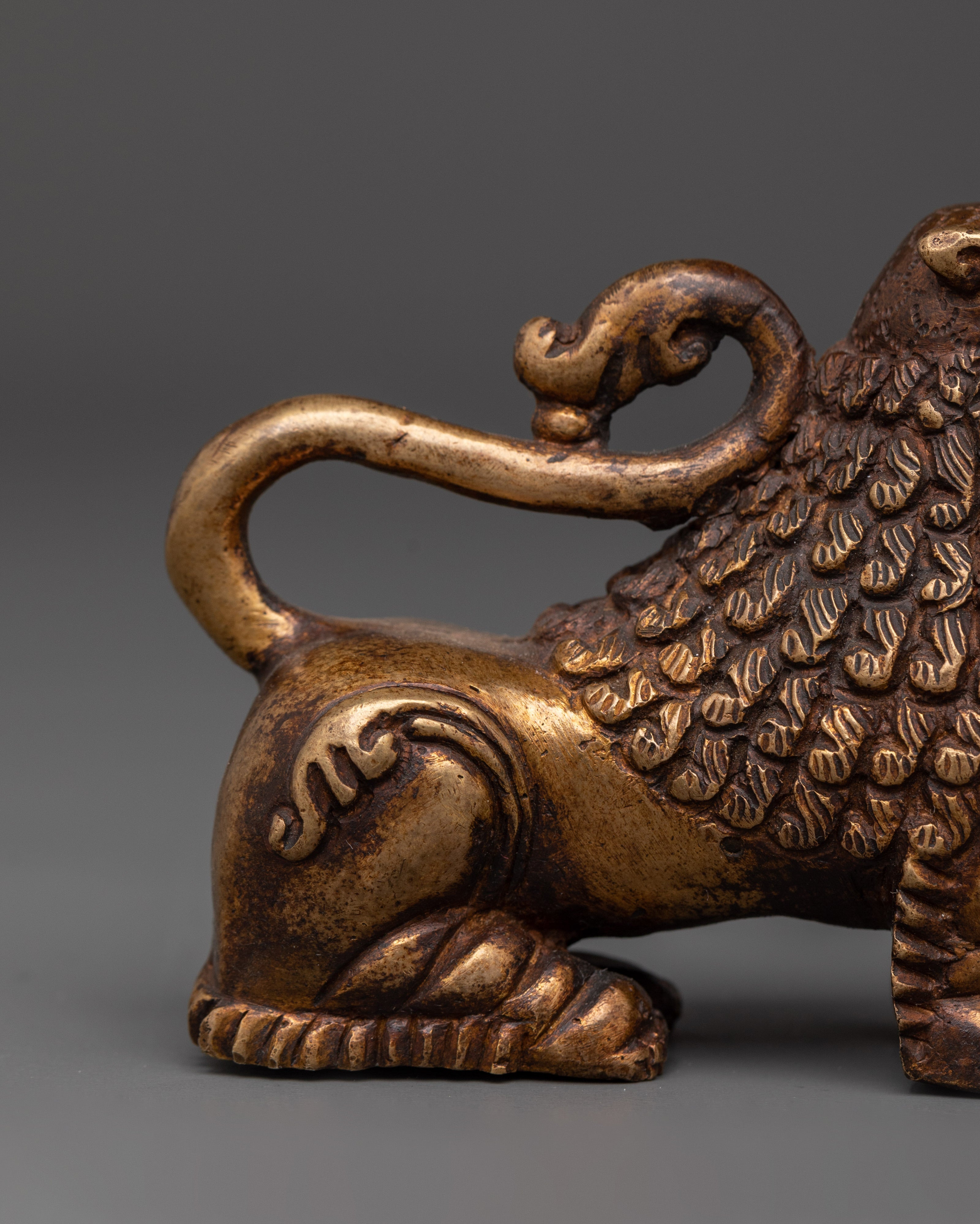 Sacred Guardian Lion Statue Set Spiritual Protection