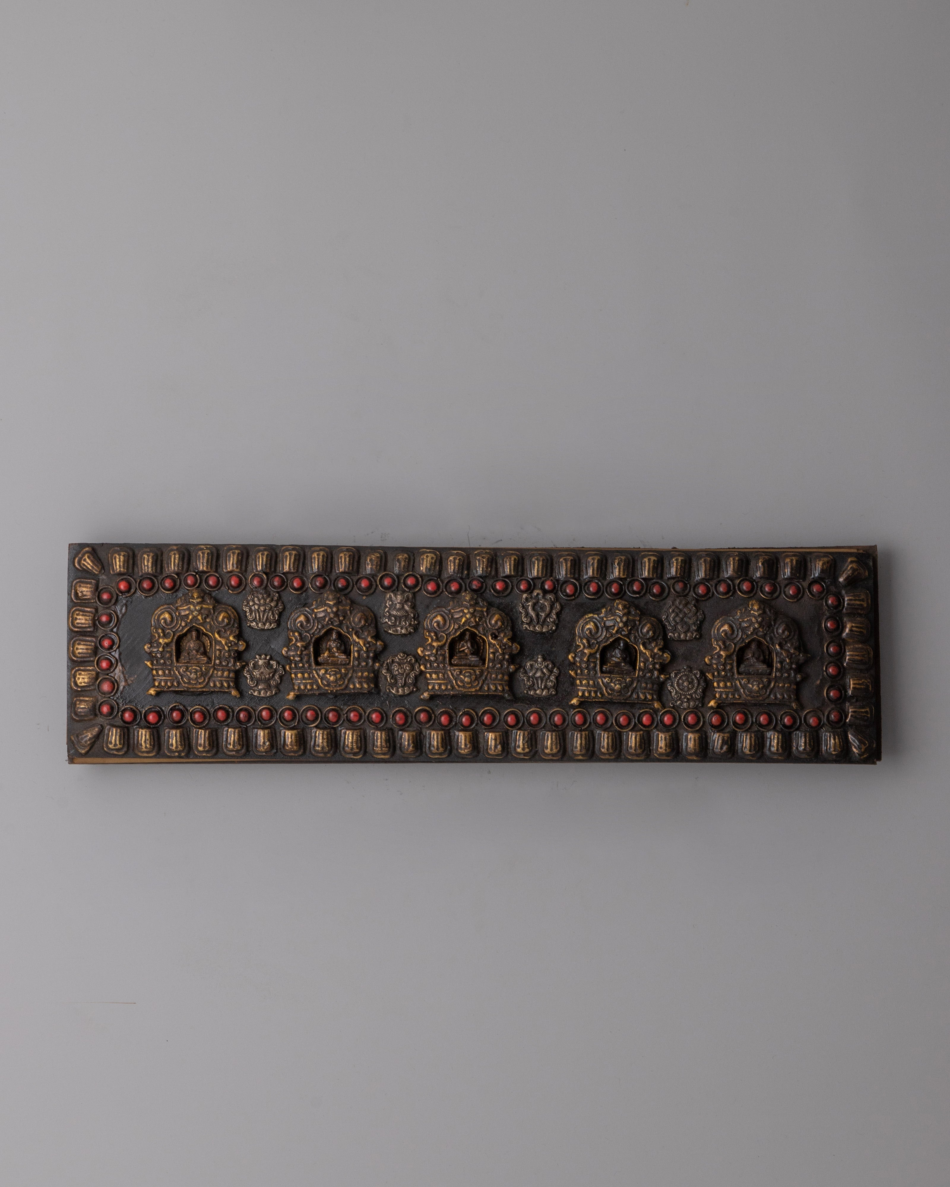 Handcrafted Tibetan Book Cover | Buddhist Ritual and Sacred Text Decor