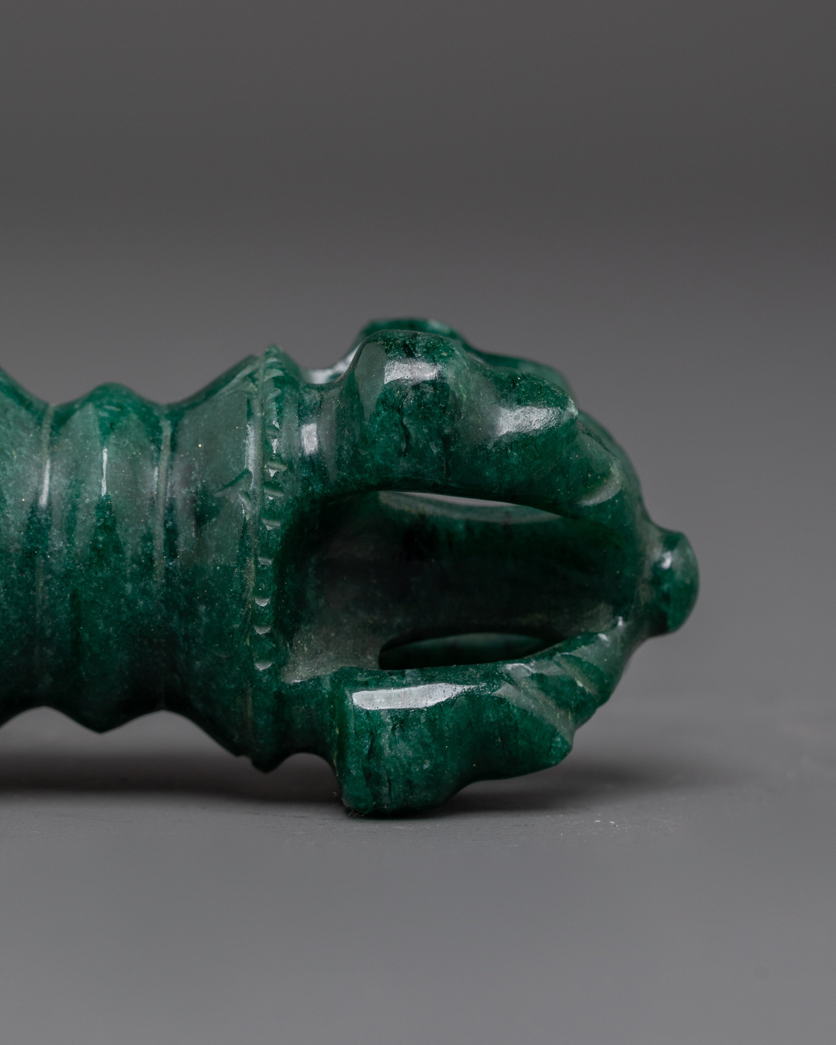 Spiritual Green Vajra | Tibetan Ritual Tool for Spiritual Practices