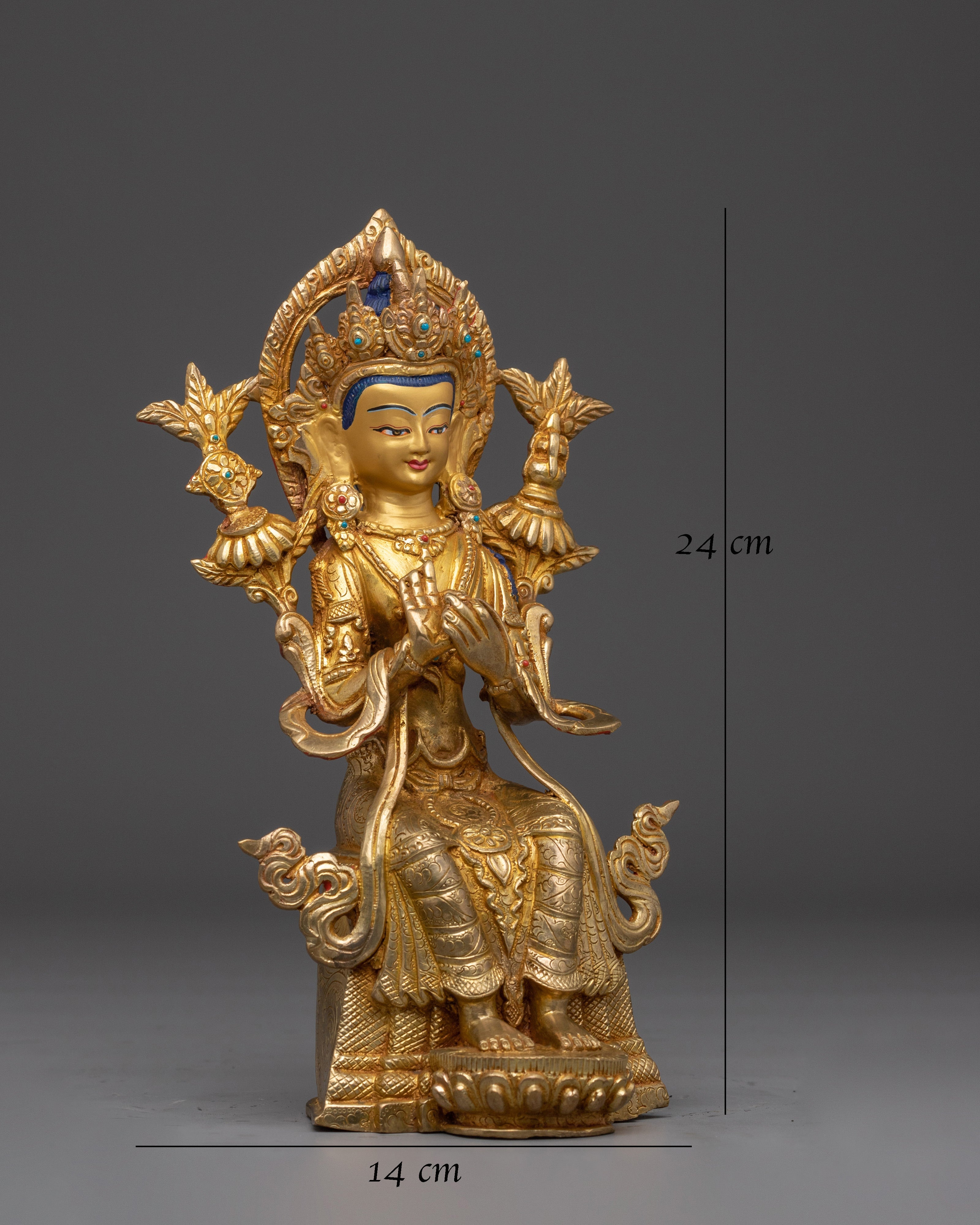 Future Buddha Maitreya Handmade Statue 