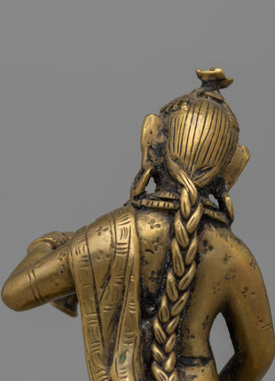 Elegant Handcrafted Newari Lady Offering Statue | Perfect for Altars or Spiritual Decor