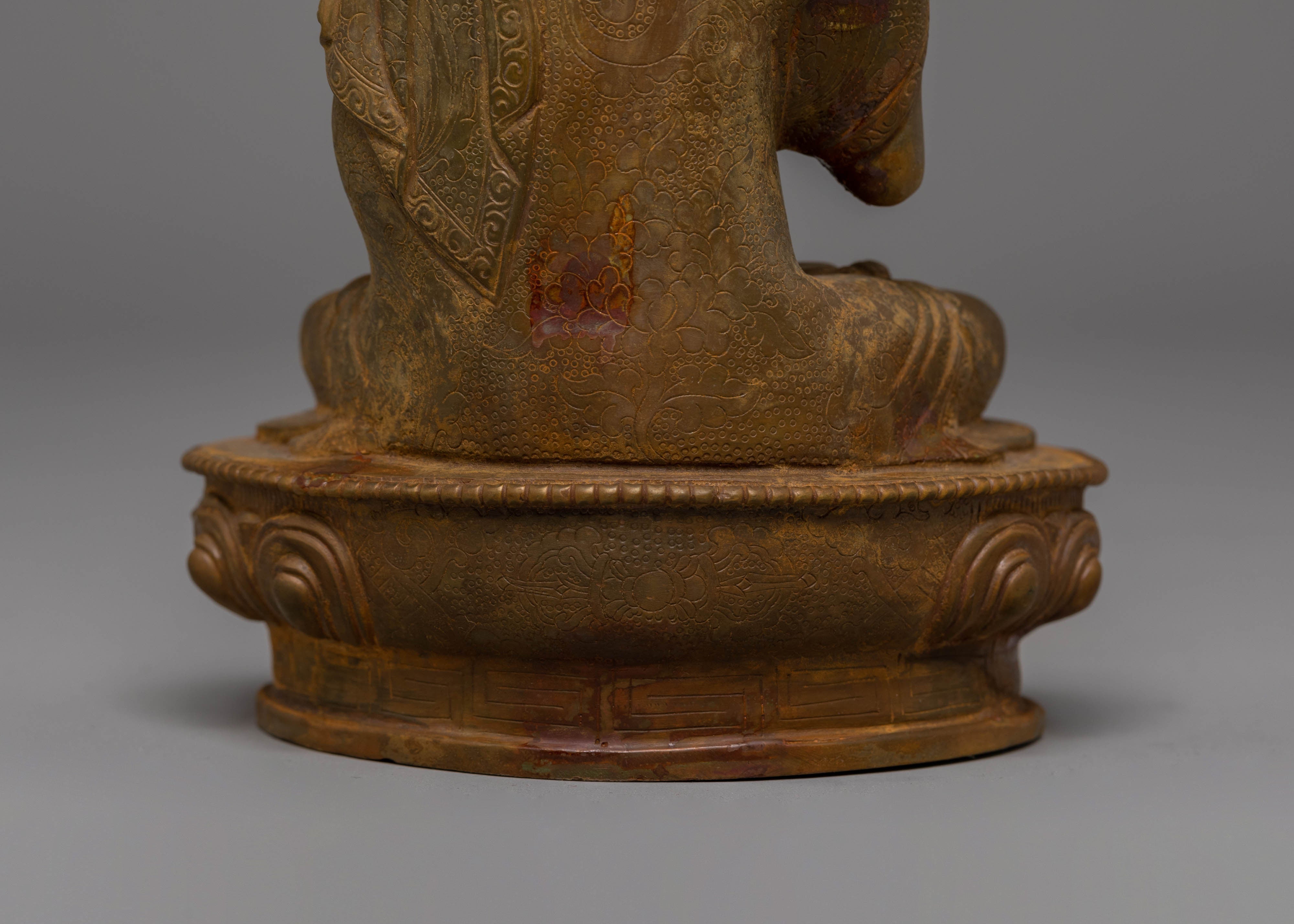 Sacred Tsongkhapa Je Statue Set | Tibetan Buddhist Figurines