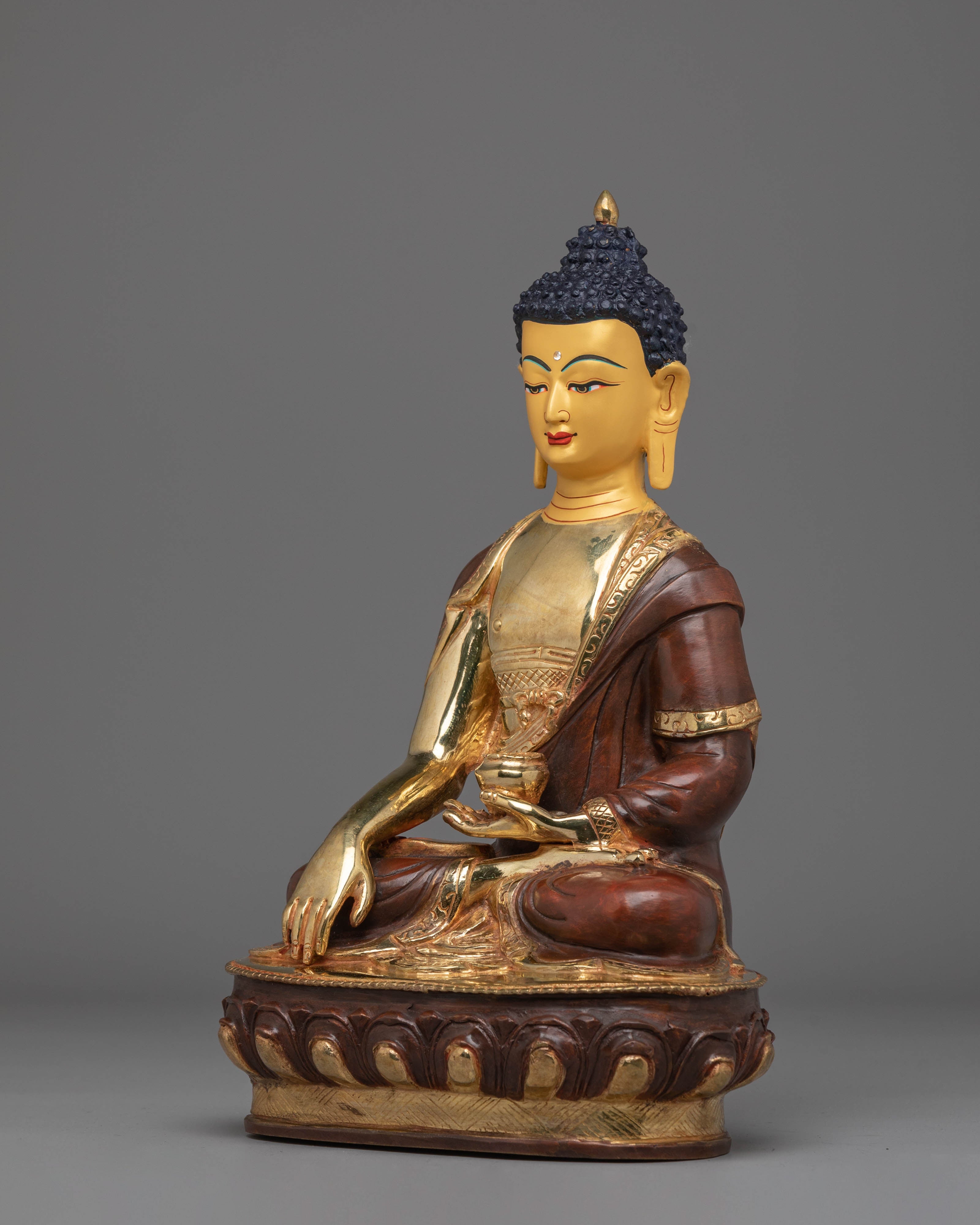 Handmade Copper Statue of Shakyamuni Buddha | Symbol of Enlightenment