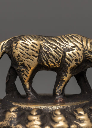 Mini Brass Horse Statue | Handcrafted Spiritual Animal Figurine