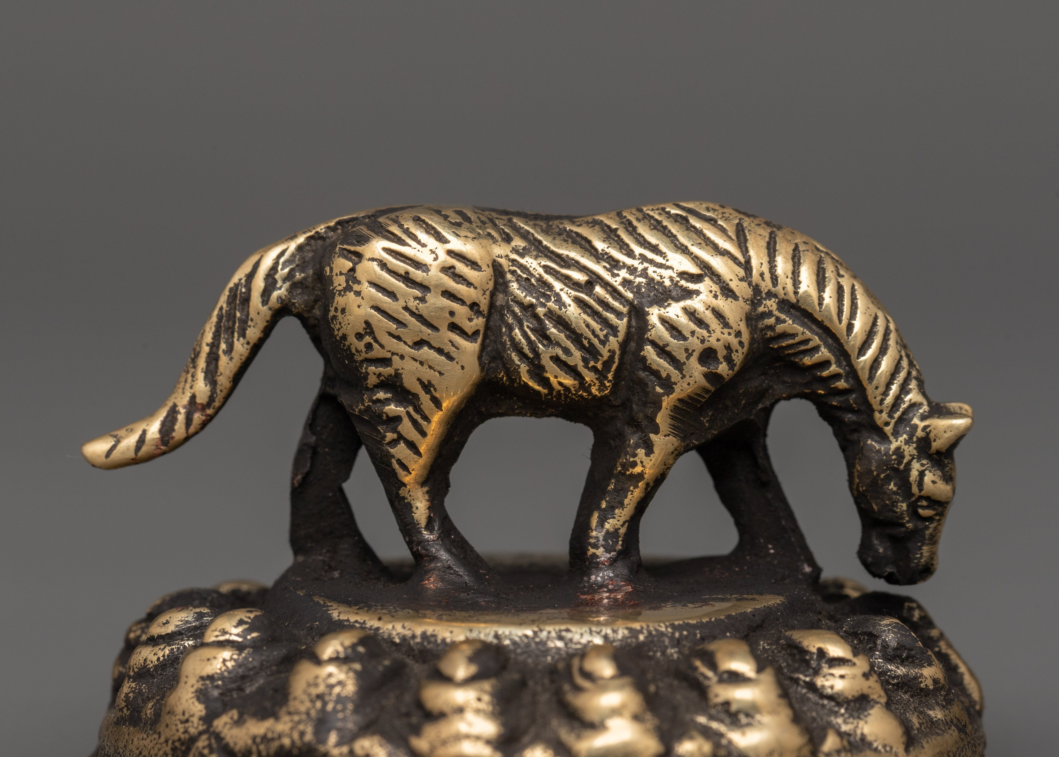 Mini Brass Horse Statue | Handcrafted Spiritual Animal Figurine