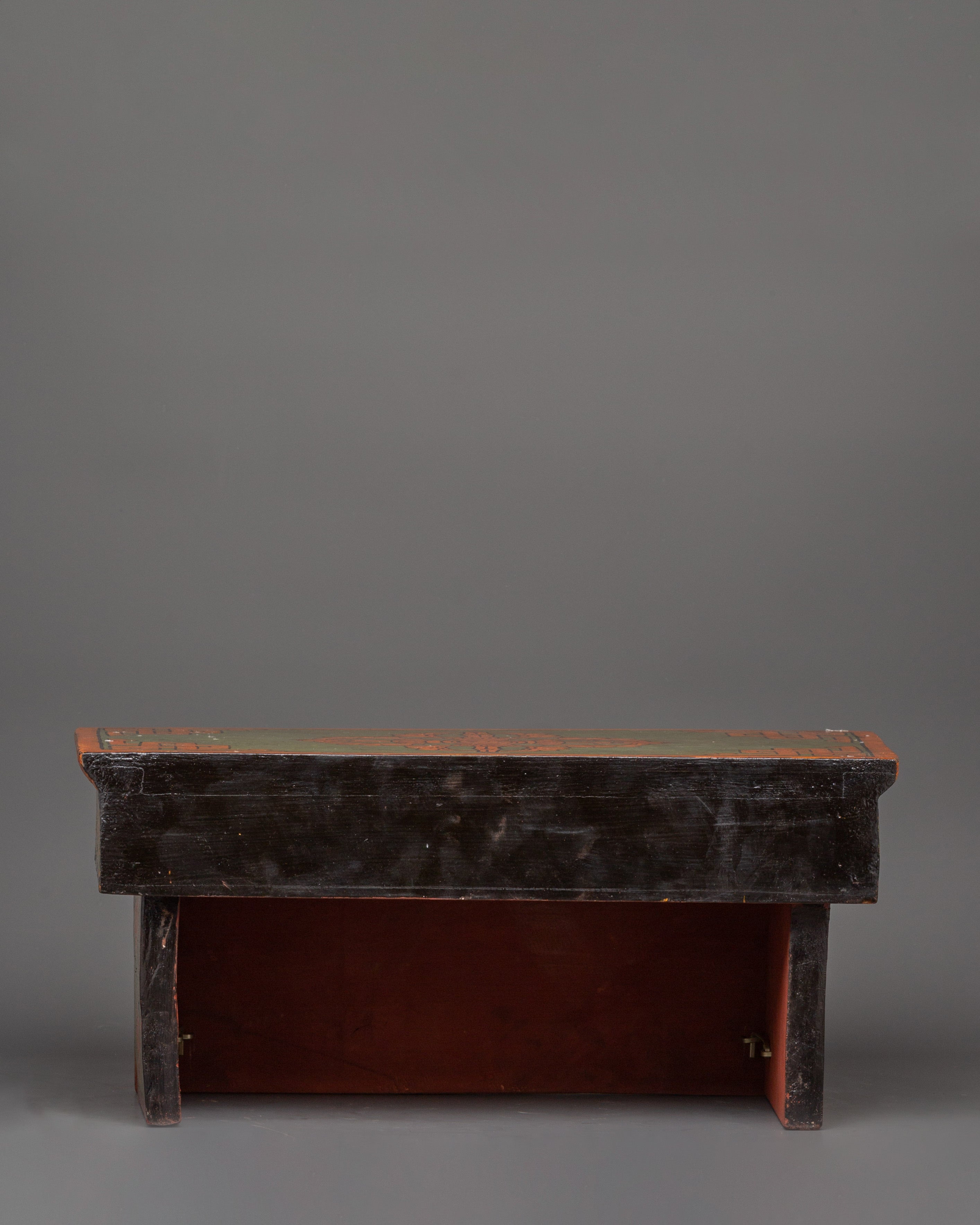 Hand-carved Folding Buddhist Table | Sacred Spiritual Decor