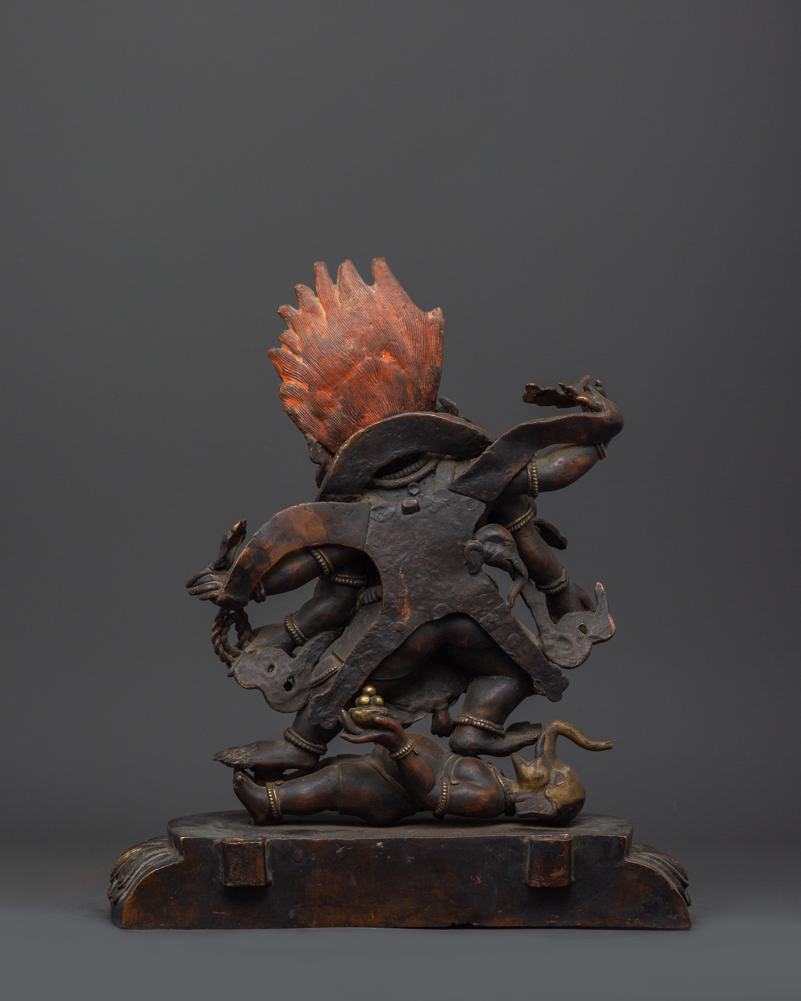 Copper Mahakala Statue | Buddhist Protector Deity