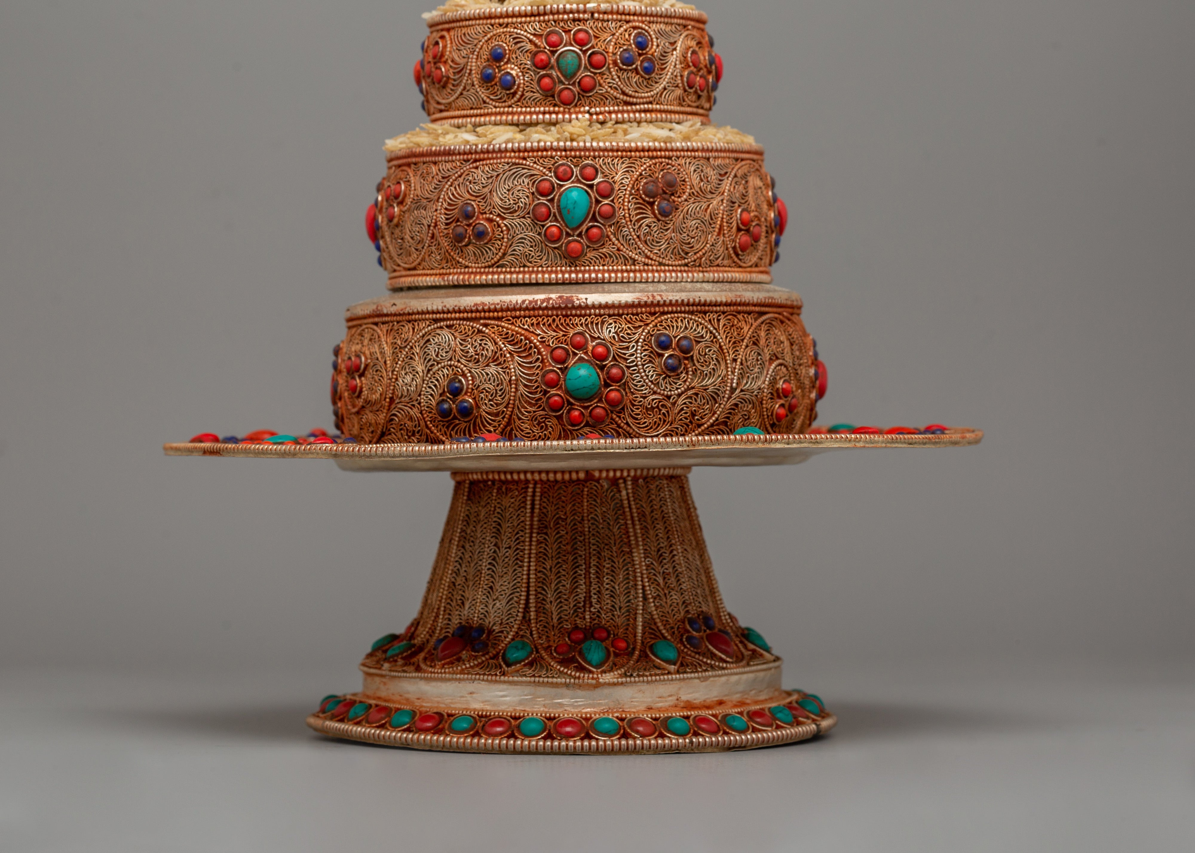Sacred Mandala for Offering Practice | Handcrafted Tibetan Ritual Tool