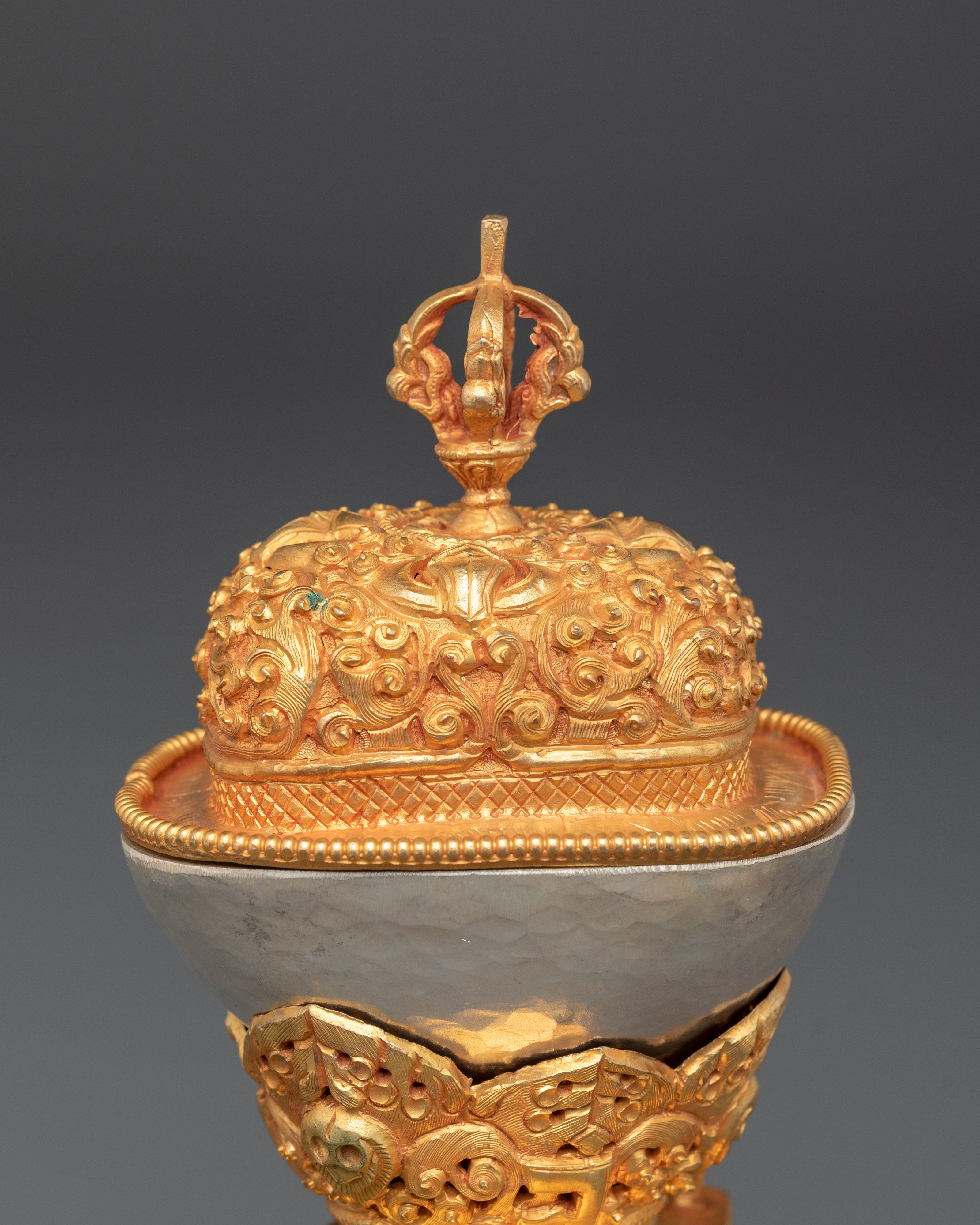 Spiritual Handcrafted Kapala | Buddhist Shrine Decor