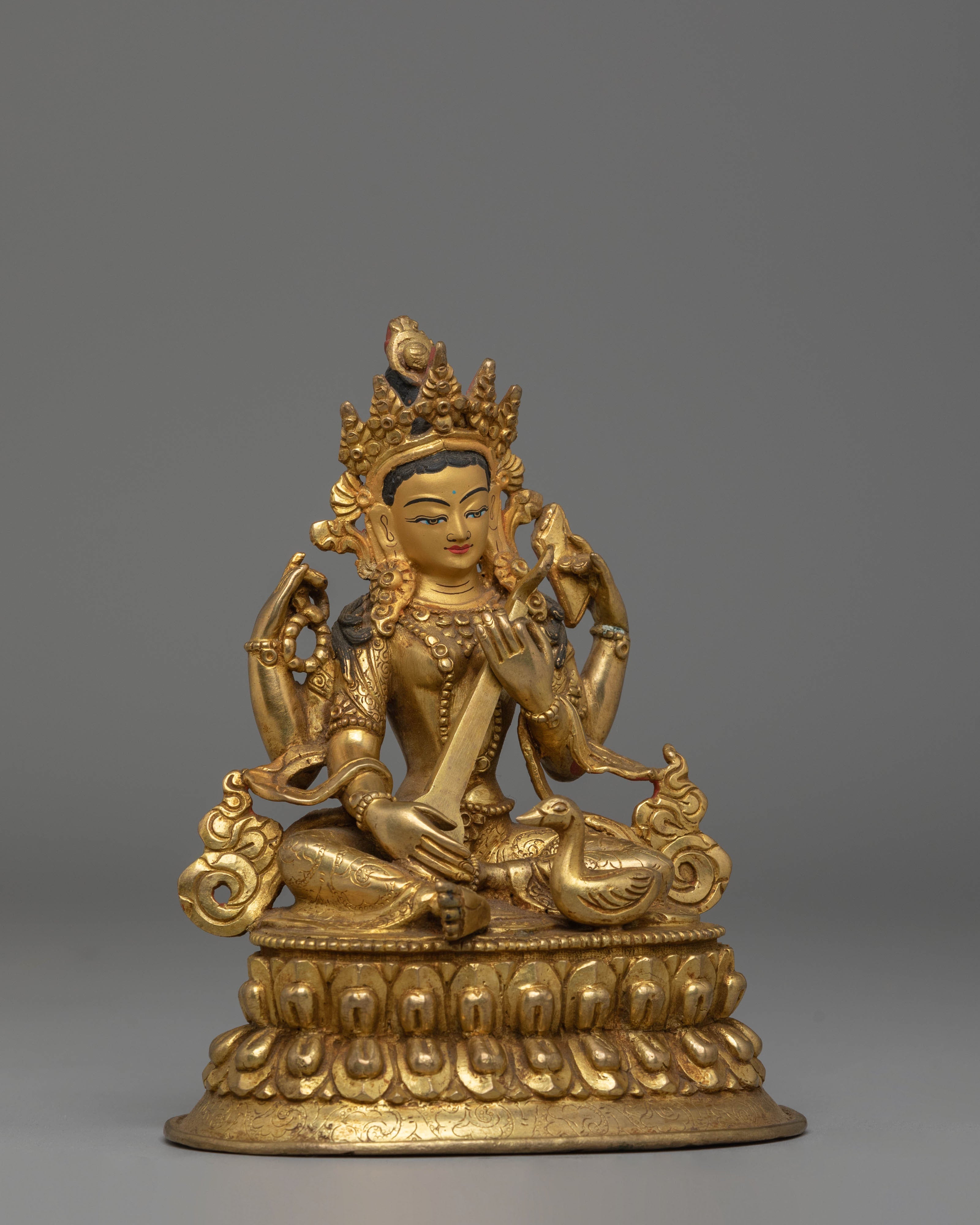 Saraswati Sculpture for Decor: The Goddess of Wisdom