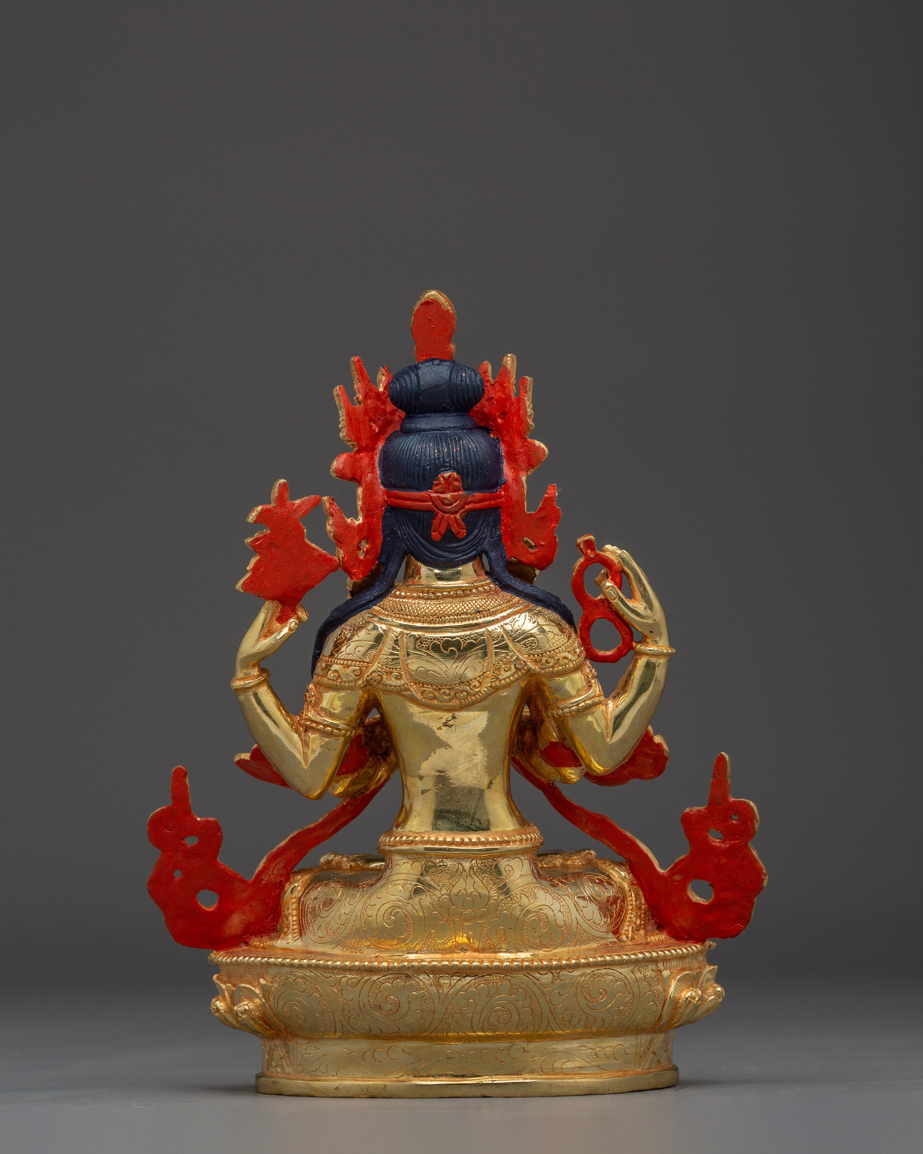 Golden Statue of Chenrezig | Bodhisattva of Supreme Wisdom