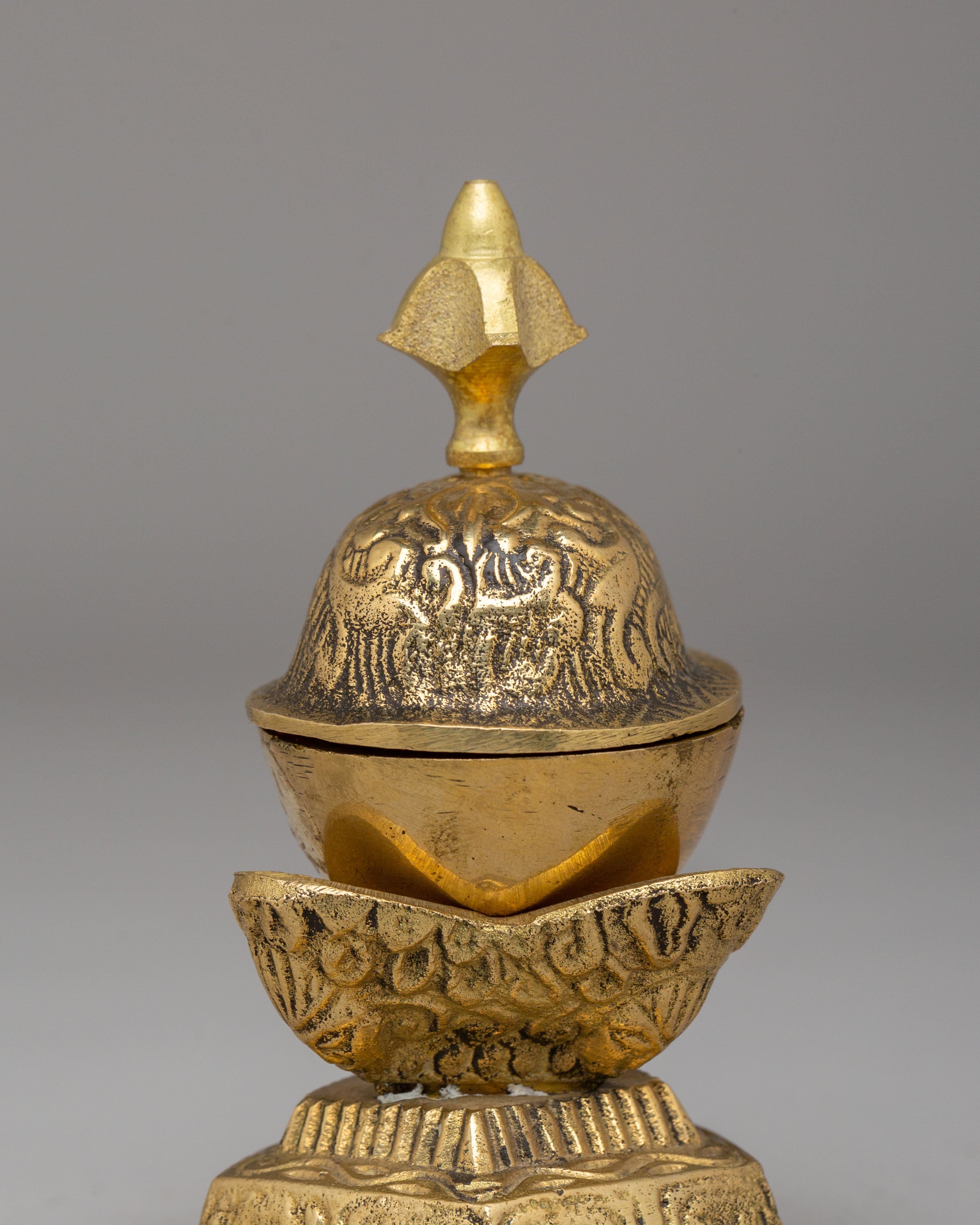 Handmade Buddhist Ceremonial Kapala | Ritual Vessel for Tantric Practices