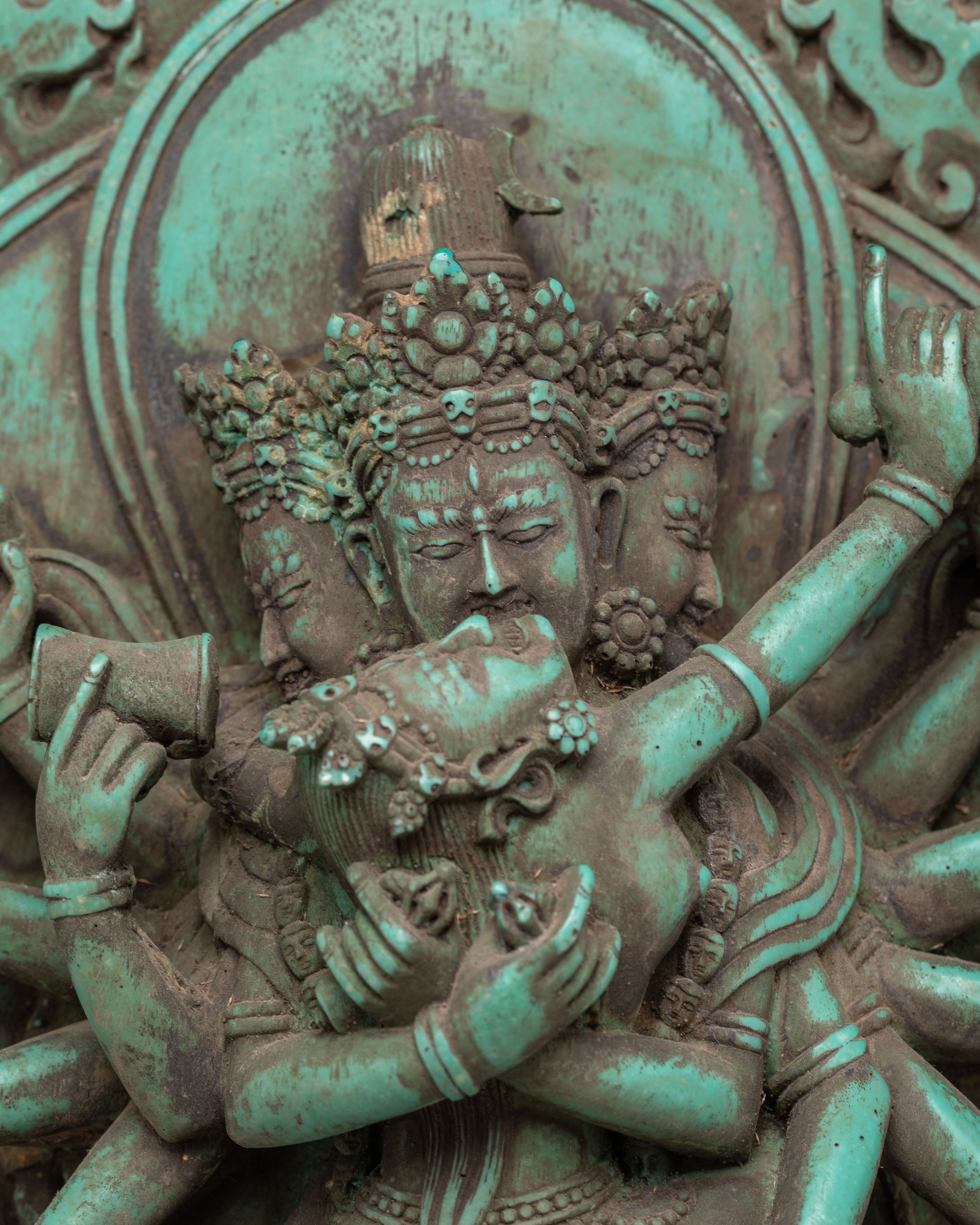 Handmade Statue of Tantric Deity Chakrasambhara | Tantric Yidam