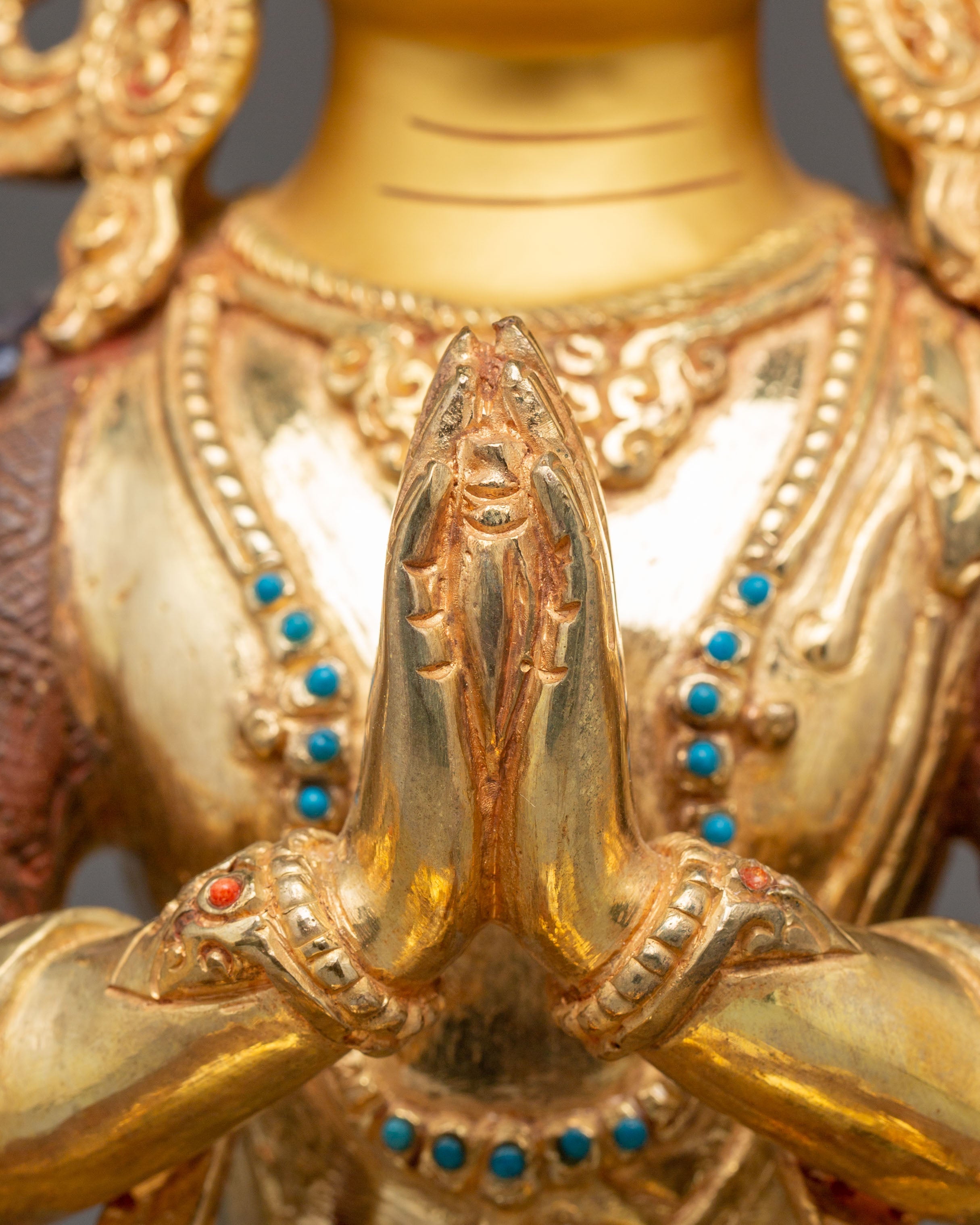 Sacred Bodhisattva Chenrezig Handcrafted Statue | Tibetan Avalokiteshvara Art