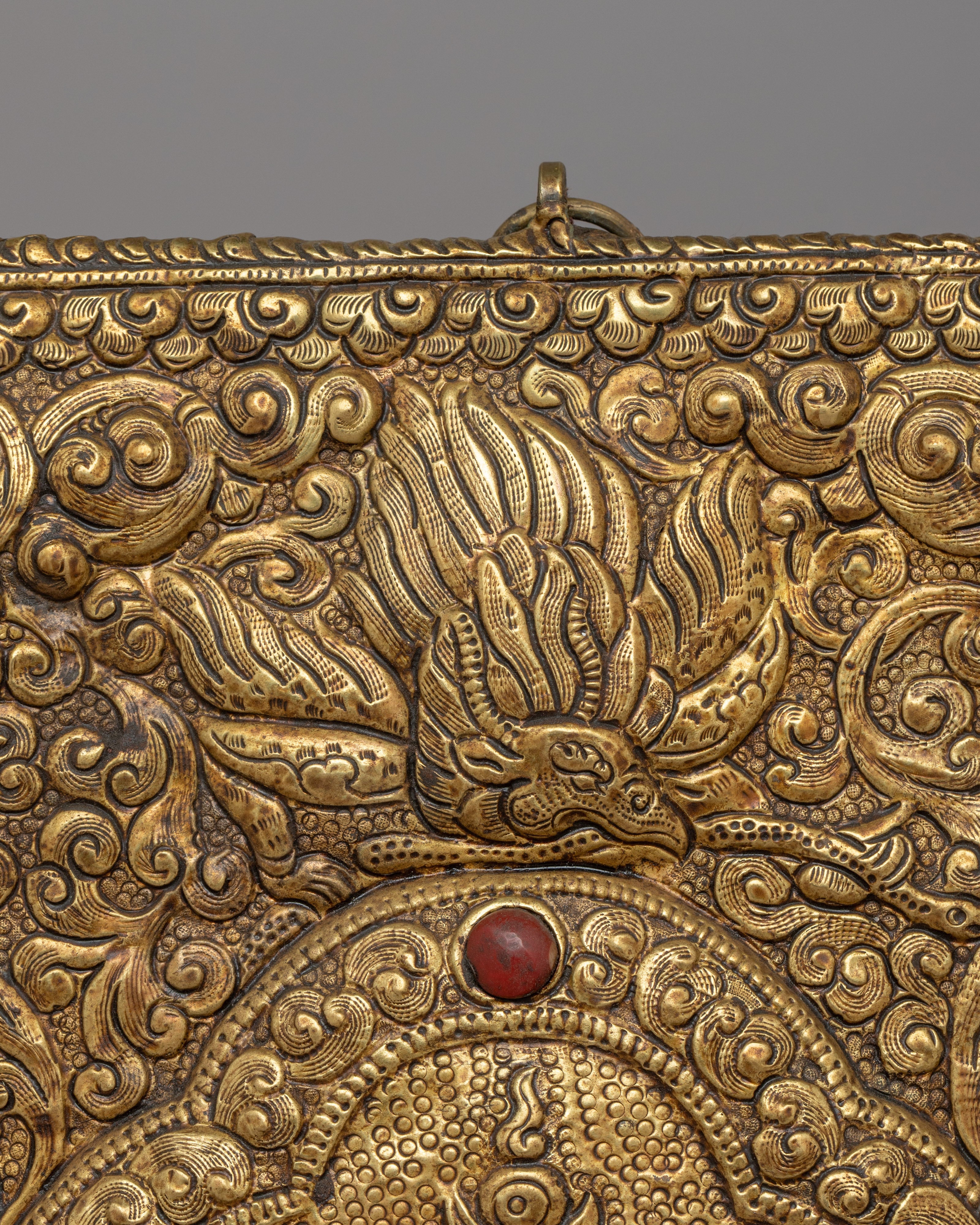 Kalachakra Brass Metal Thangka | Perfect for Meditation, Rituals, and Altar Decor