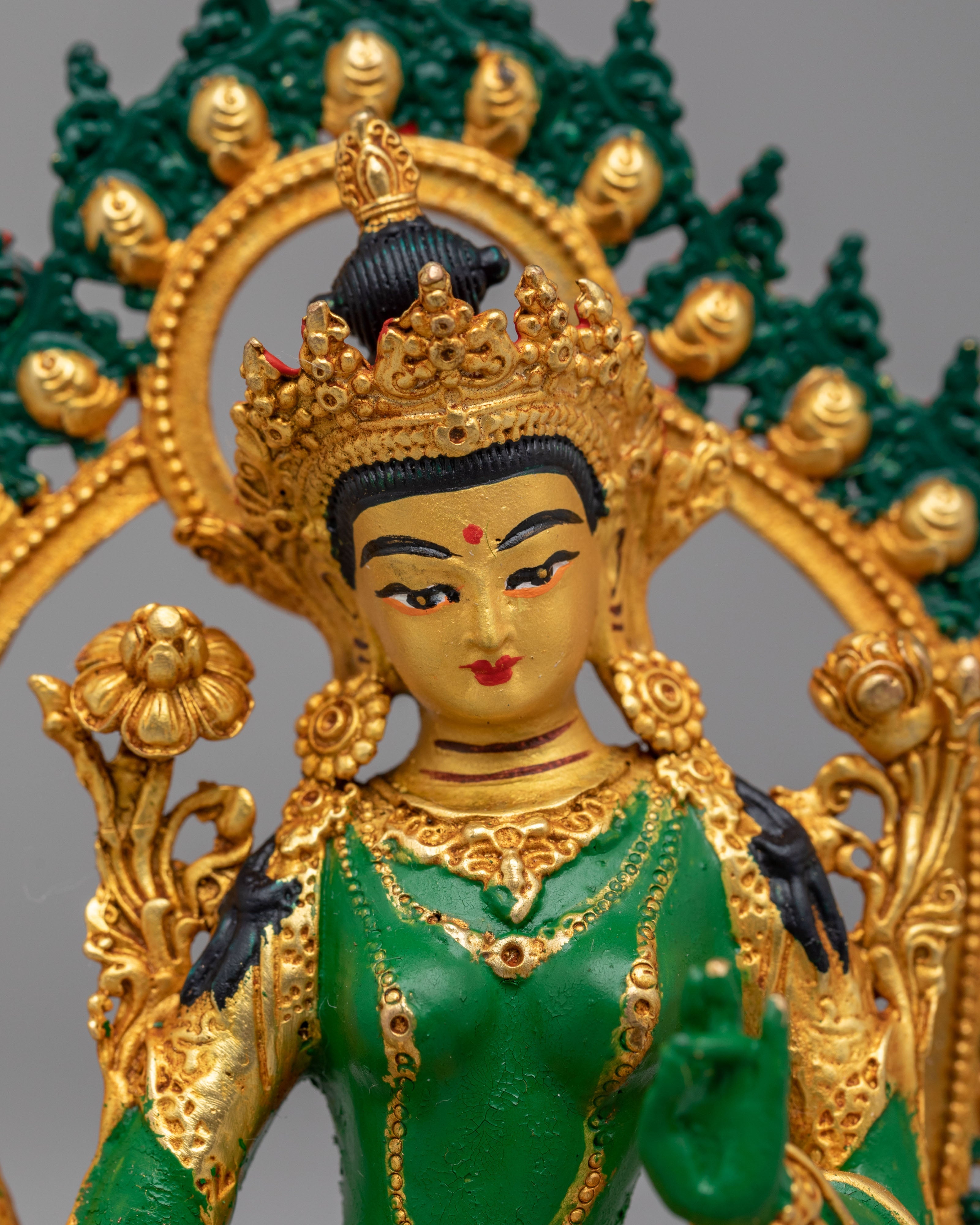 Green Tara Swift Liberator Goddess Statue | Goddess of Compassion