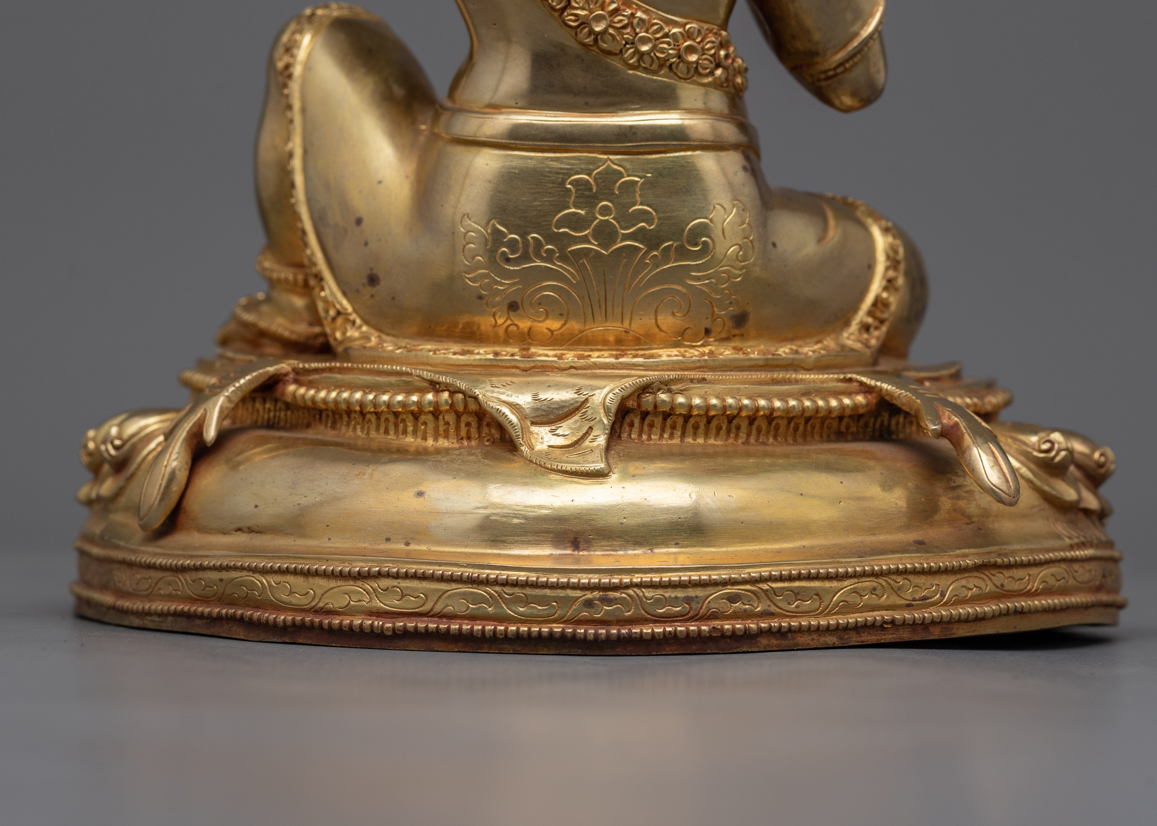 Virupa Sculpture, The Illustrious Mahasiddha | 24K Gold Gilded Statues