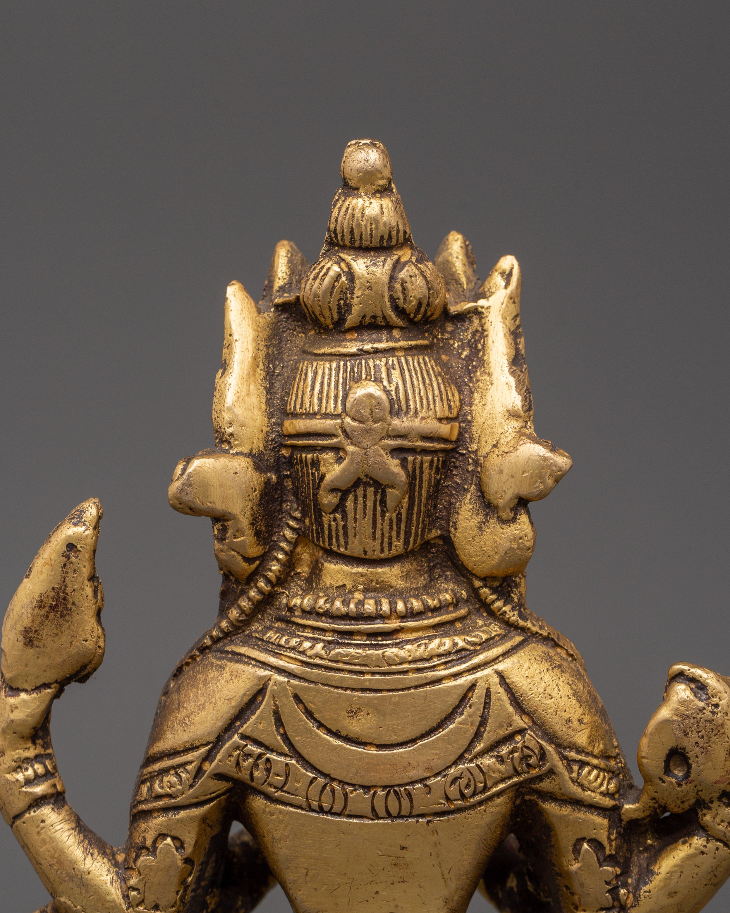 Handcrafted Brass Chenresig Statue | Tibetan Buddha of Compassion