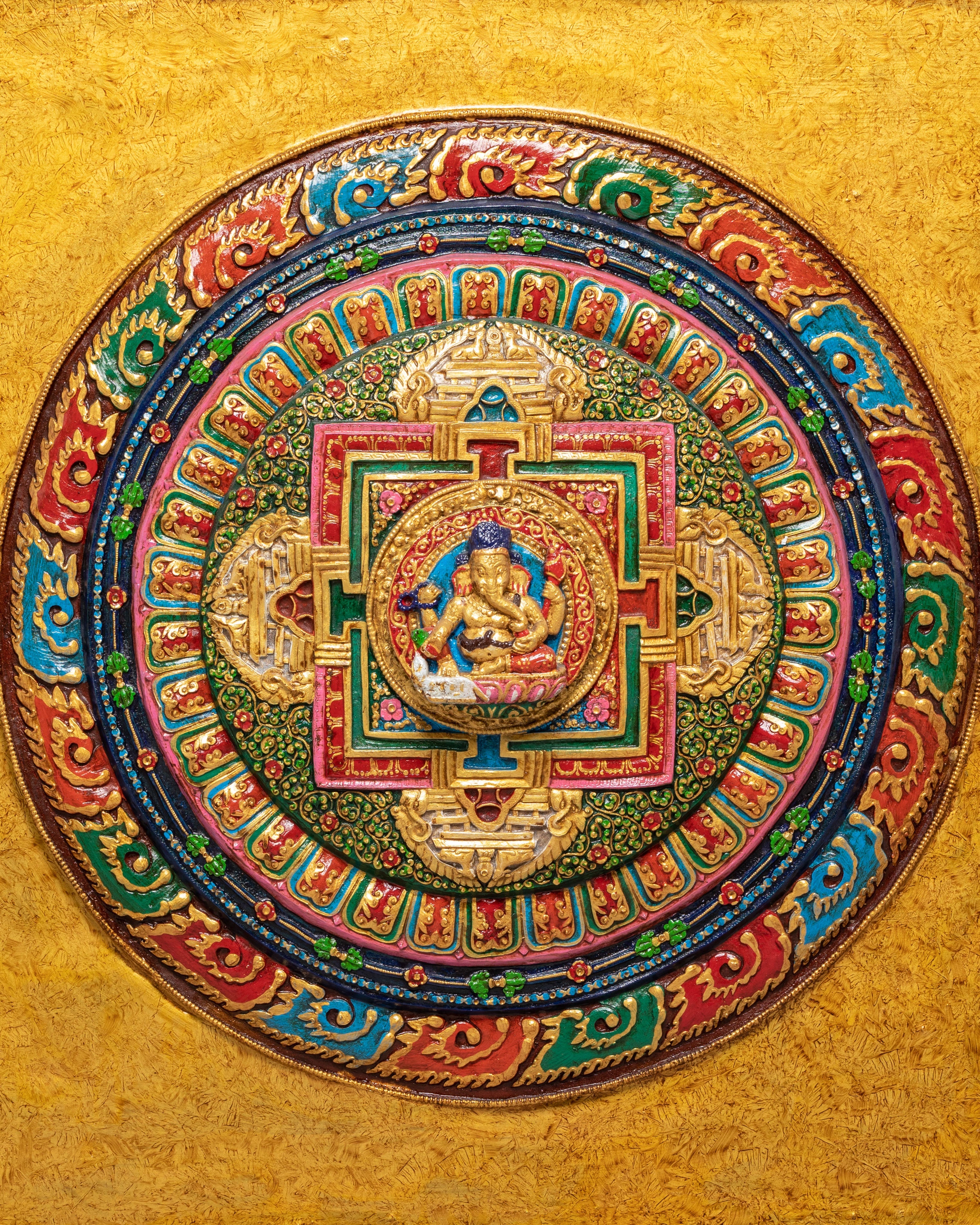 Sacred Ganesh Wall Hanging | Divine Guidance and Prosperity