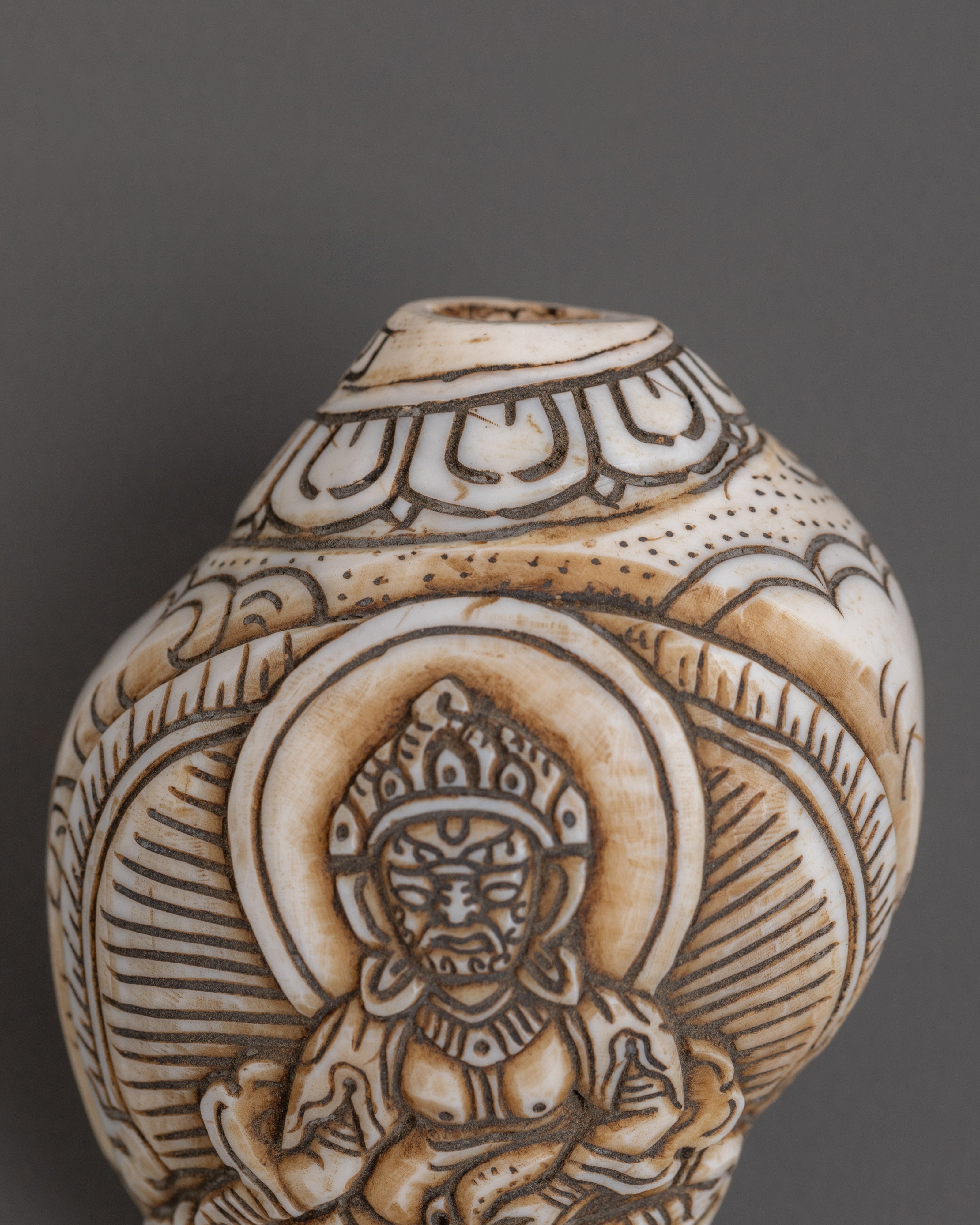 Dzambhala Conch | Sacred Buddhist Artifact