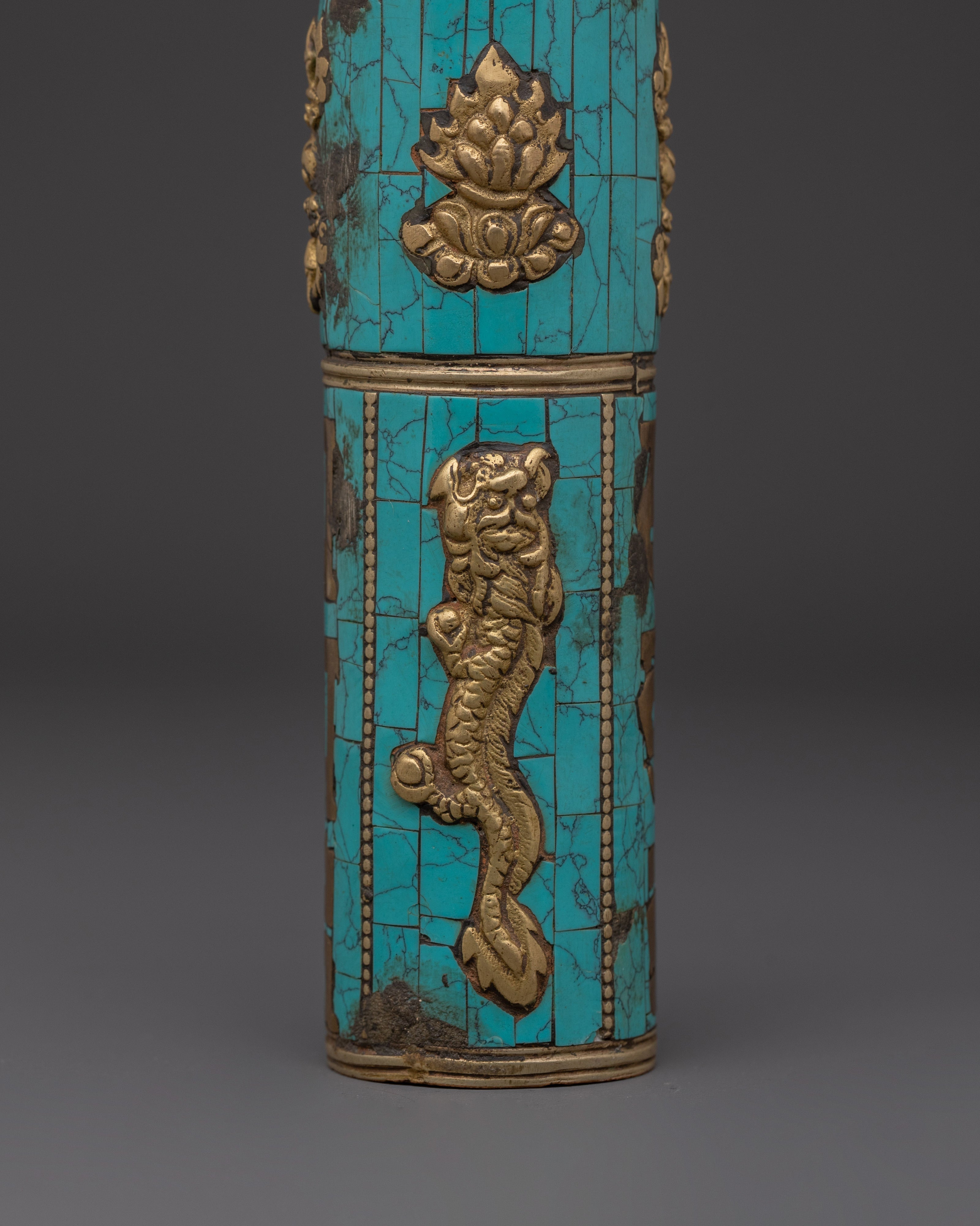 Tibetan Brass Incense Burner | Meditation Space Decor