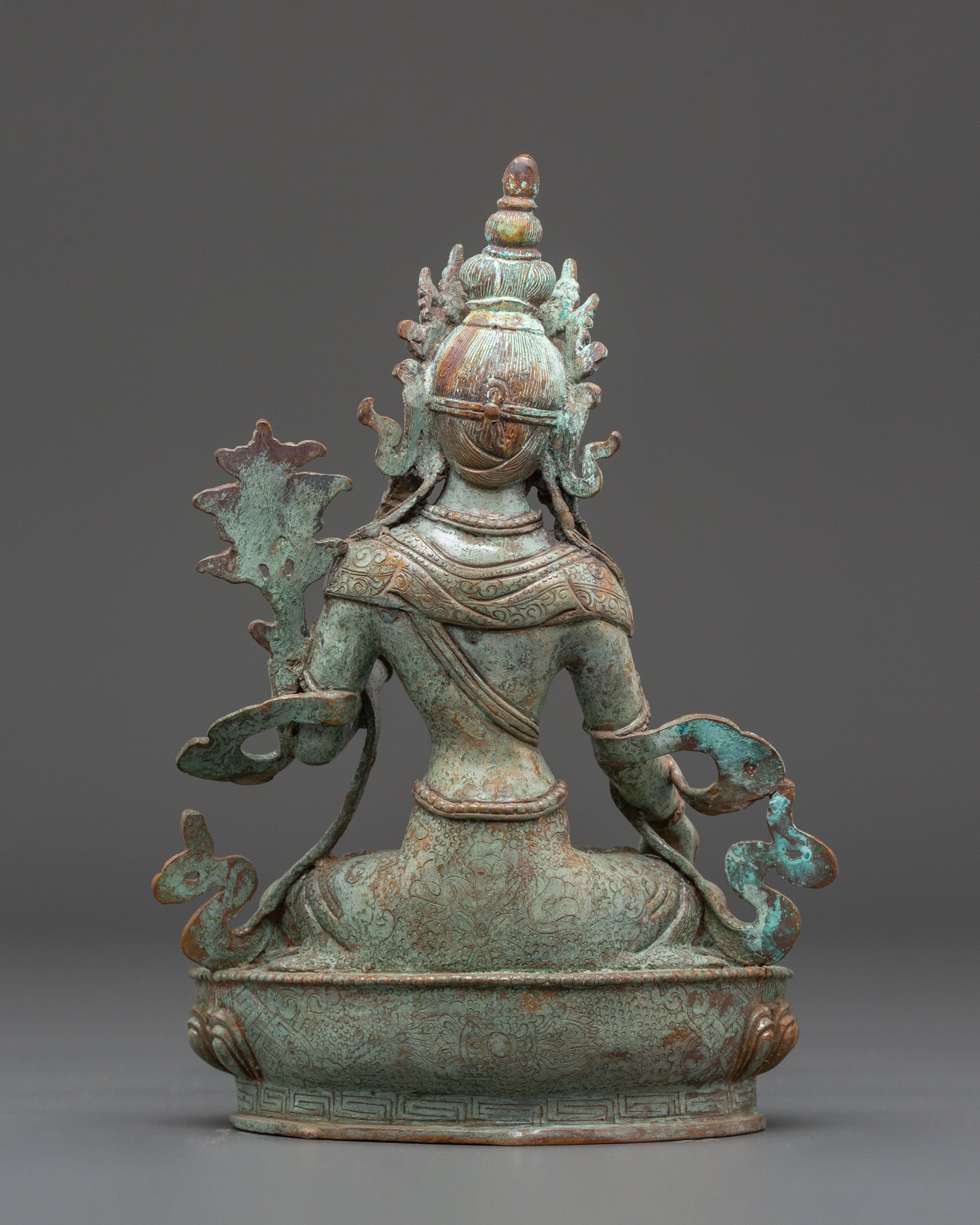 Sacred Statue of Healing Goddess White Tara | Tibetan Buddhist Sculpture
