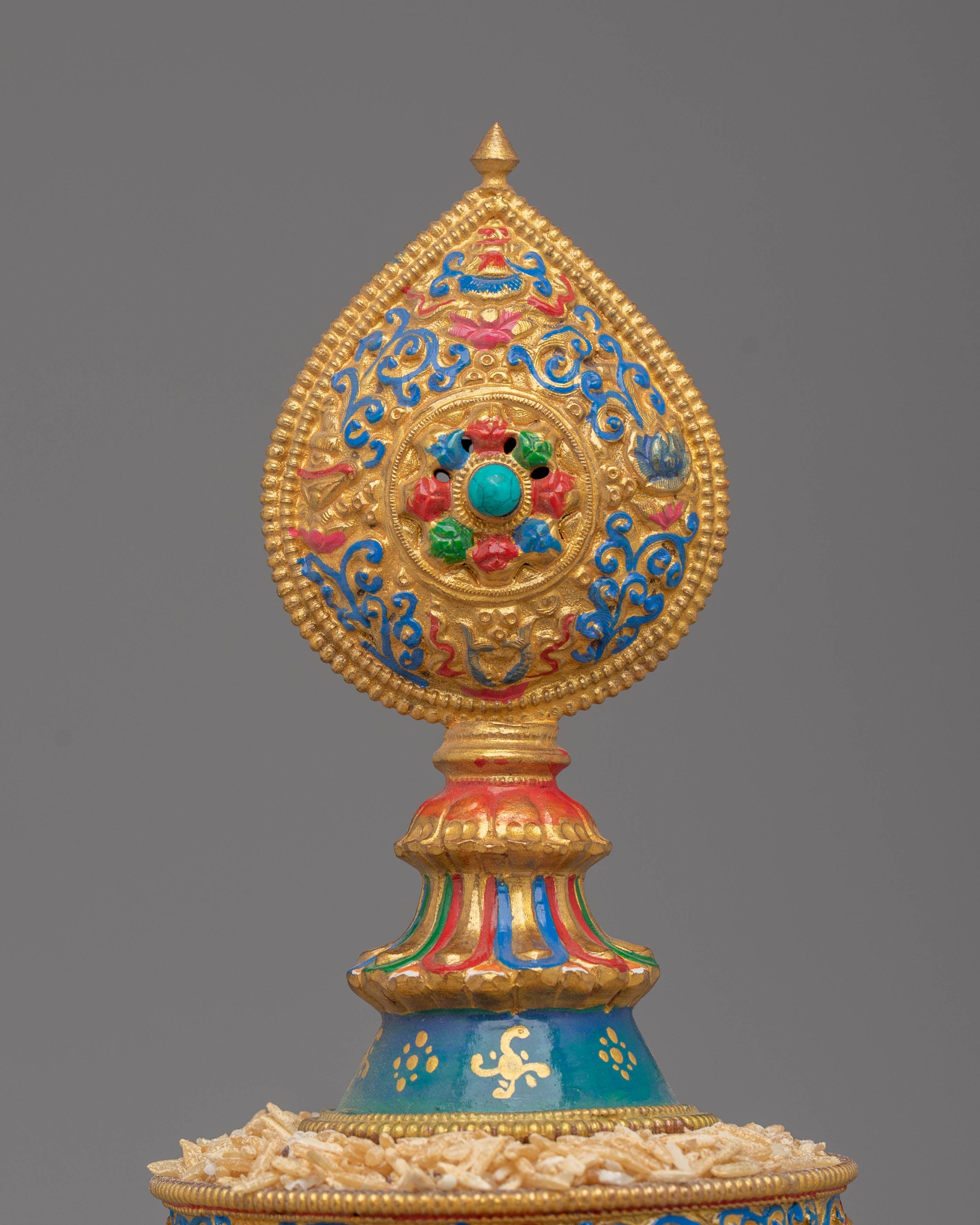 Handmade Tibetan Mandala Offering | Sacred Spiritual Decor for Meditation